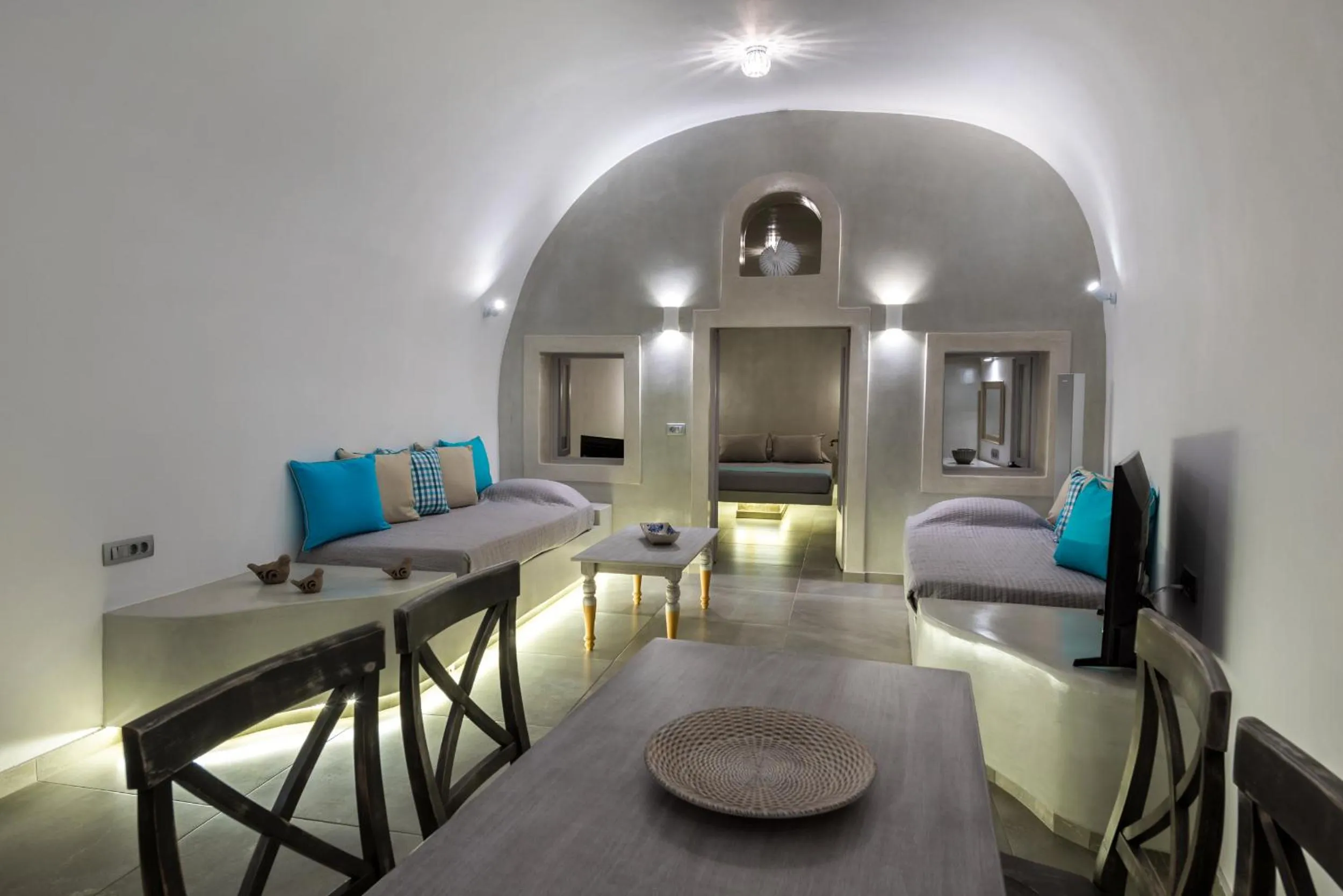 Seating area in Nefeli Homes - Adults Only