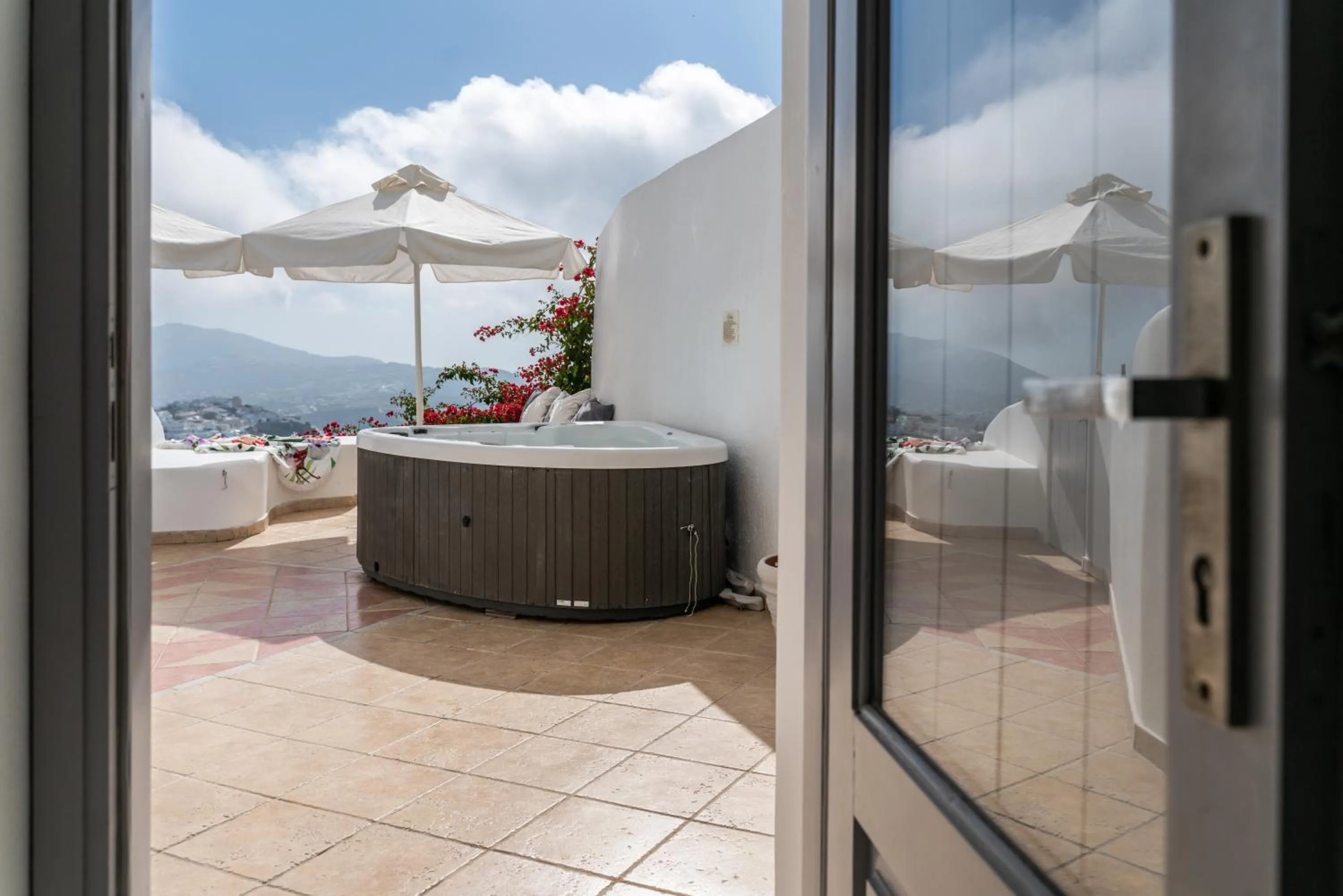 Patio in Nefeli Homes - Adults Only