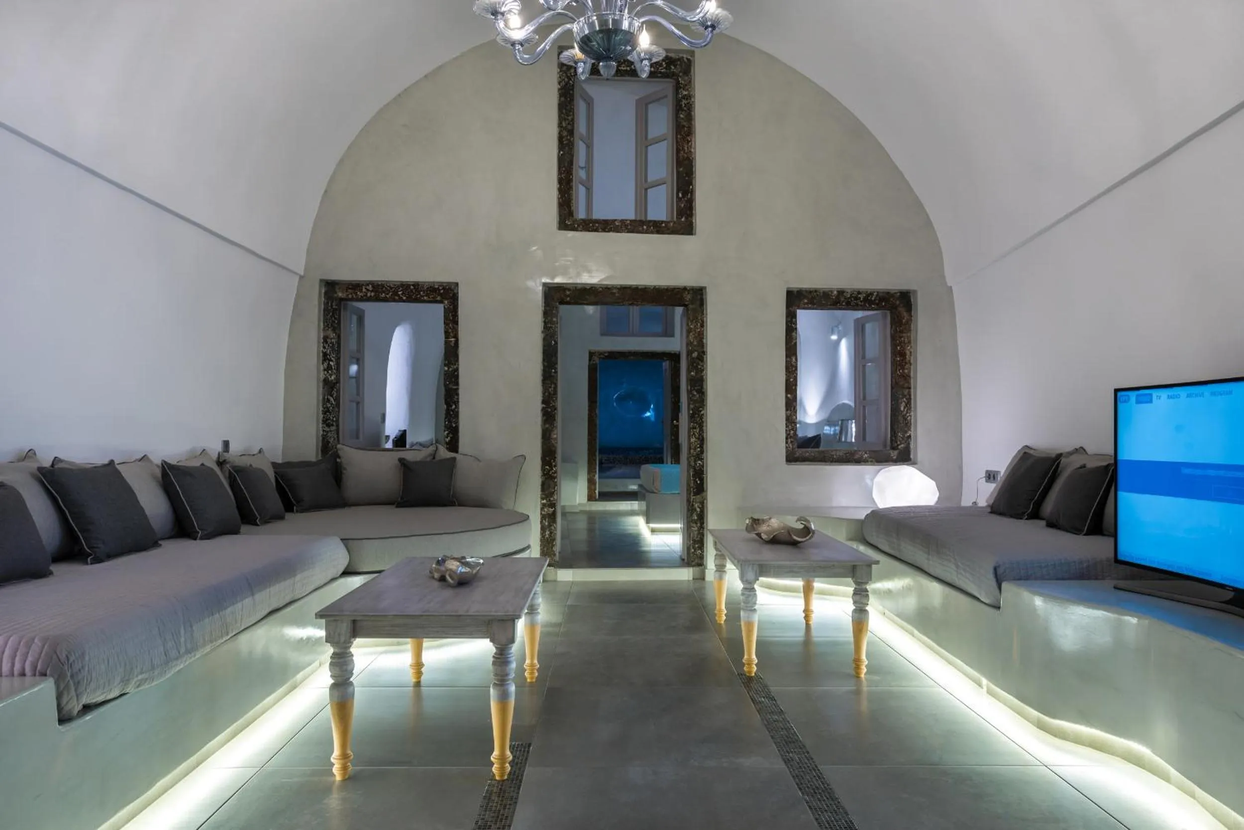 Living room in Nefeli Homes - Adults Only