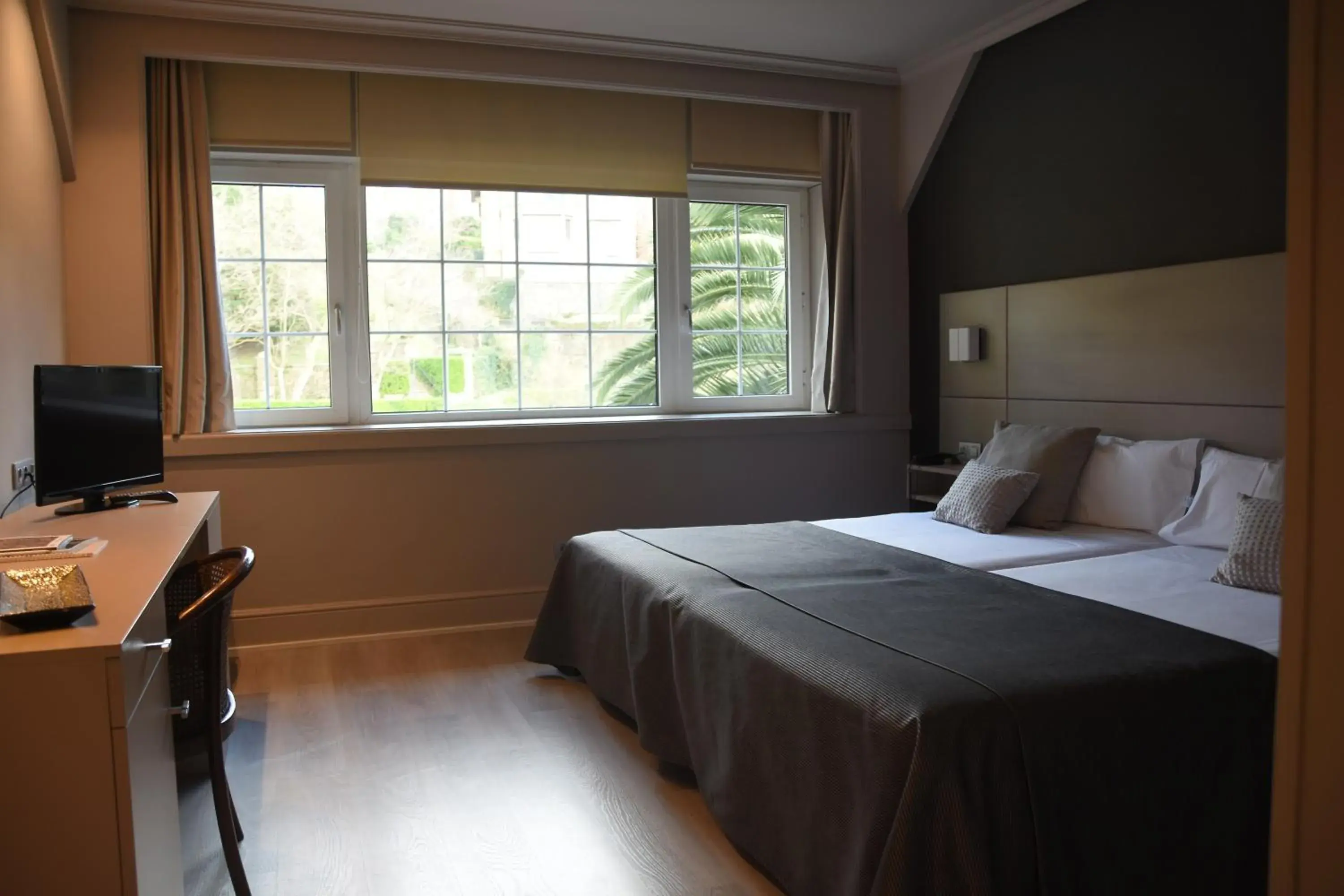 Twin Room with Garden View in Hotel Igeretxe Twin Room with Garden View in Hotel Igeretxe