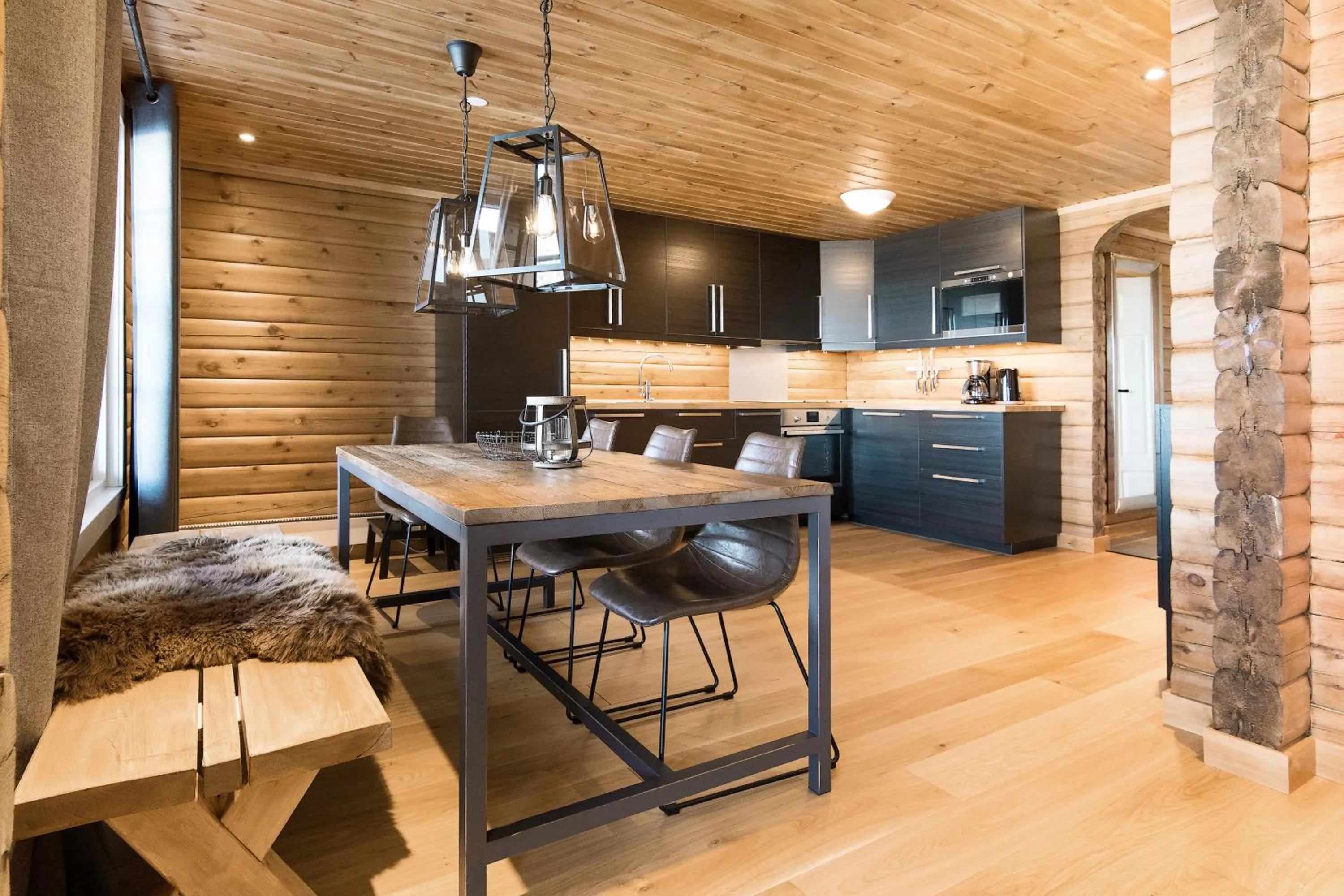 kitchen in Blefjell Lodge