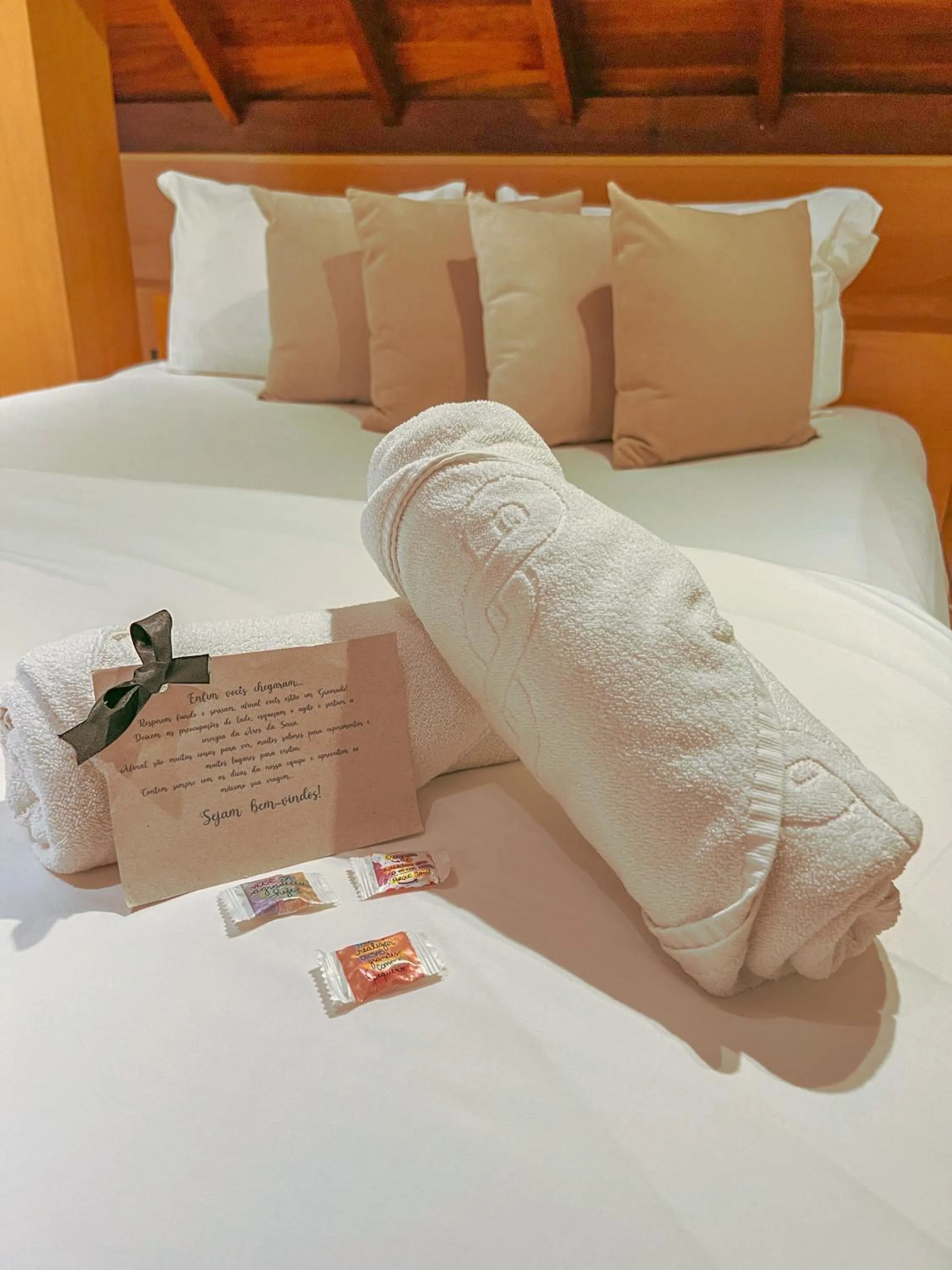 Bed in Pousada Ares da Serra - Centro