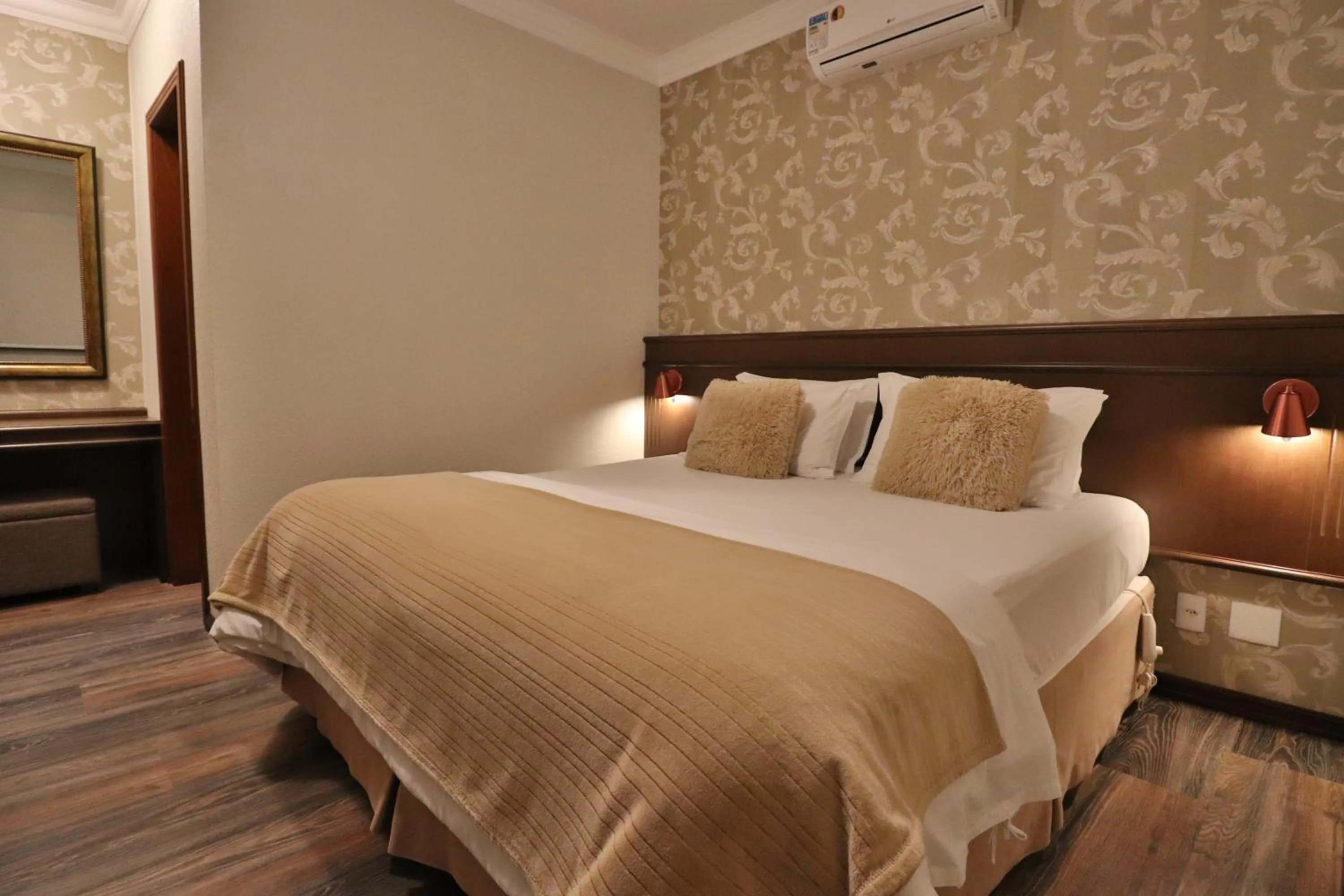 Bed in Pousada Ares da Serra - Centro