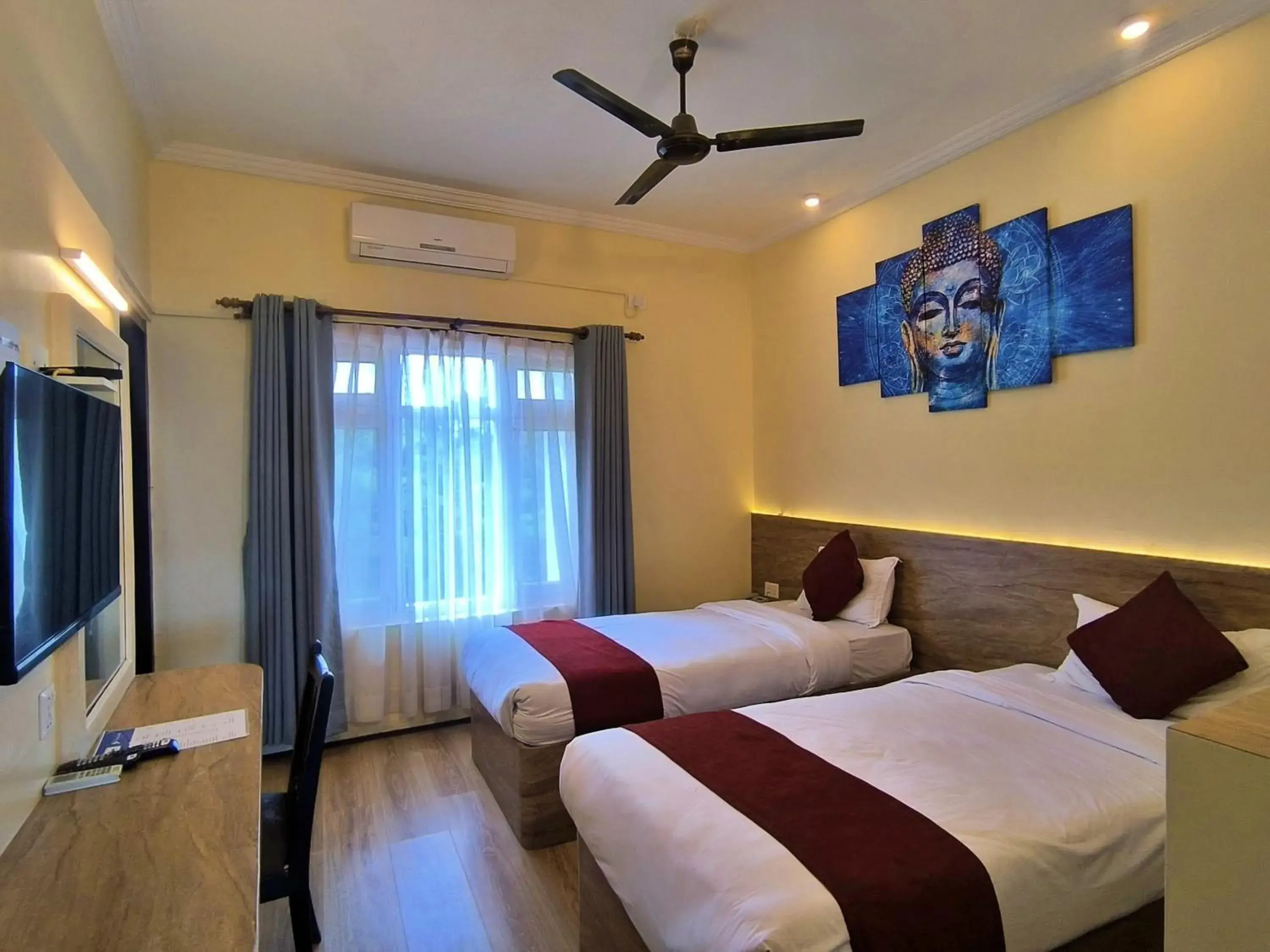 Standard Twin Room in Hotel Peaceland Lumbini Standard Twin Room in Hotel Peaceland Lumbini