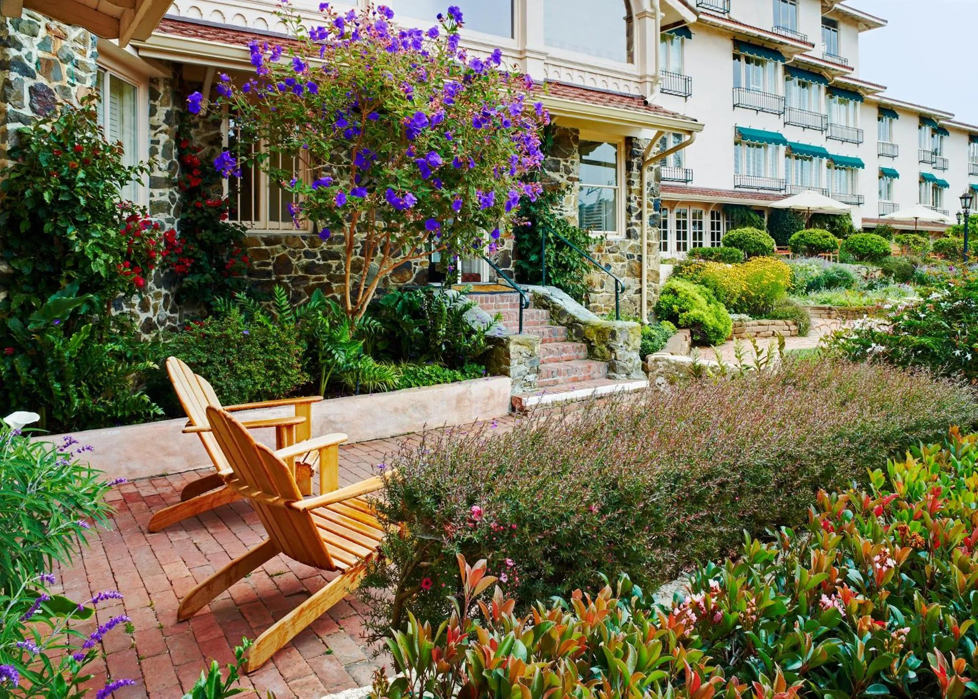 Patio in La Playa Hotel