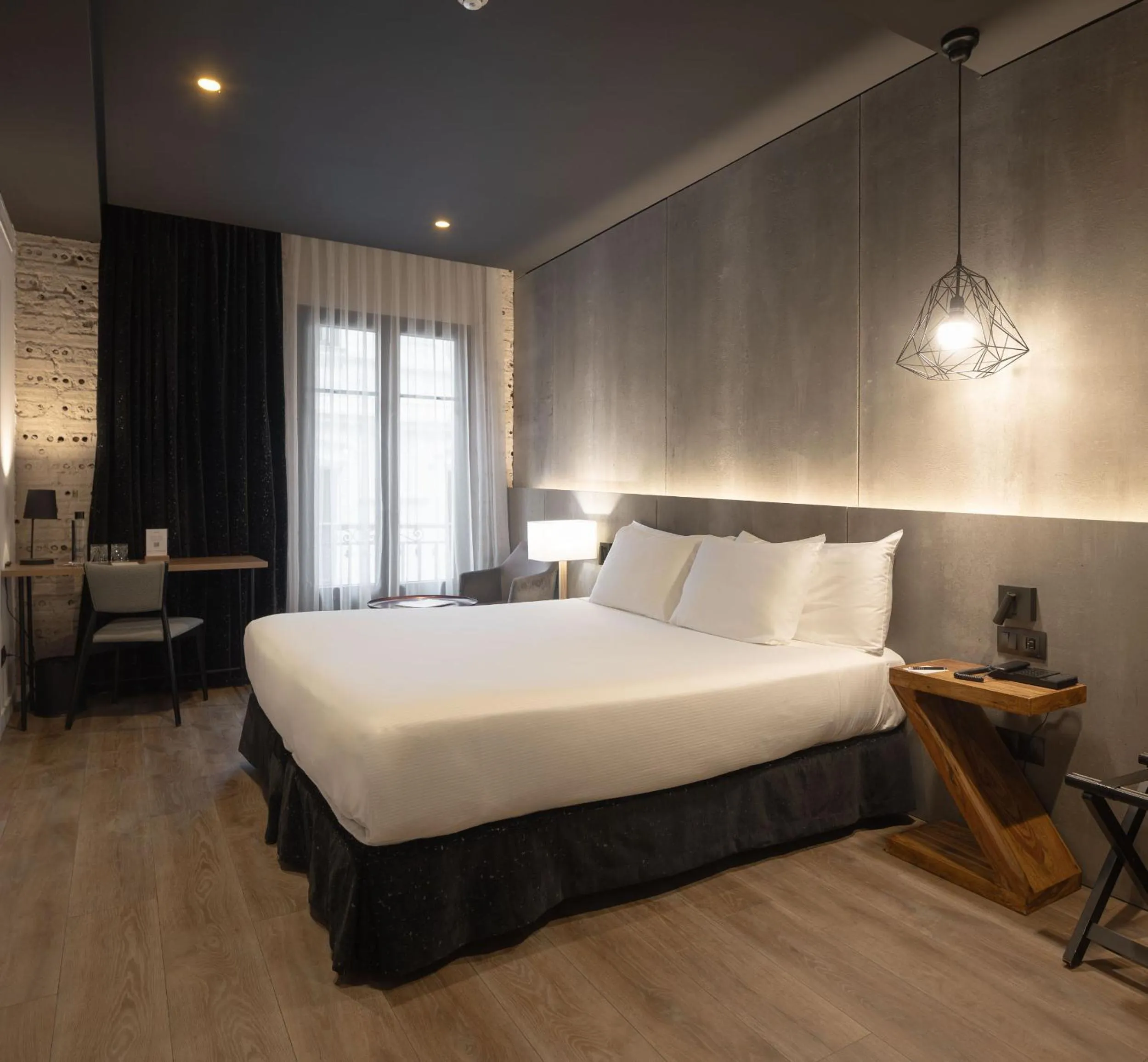 Bed in Hotel Tayko Bilbao