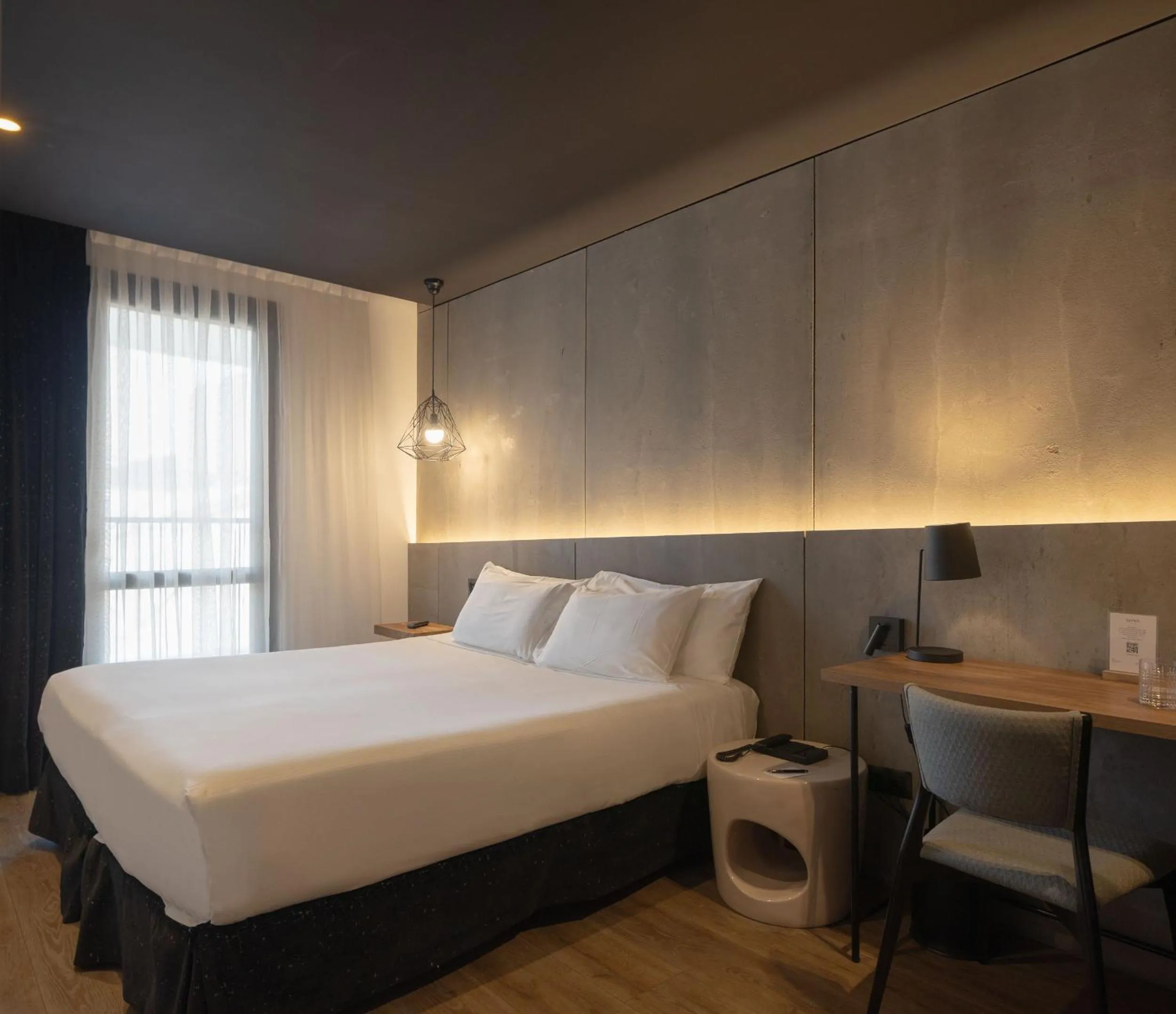 Bed in Hotel Tayko Bilbao