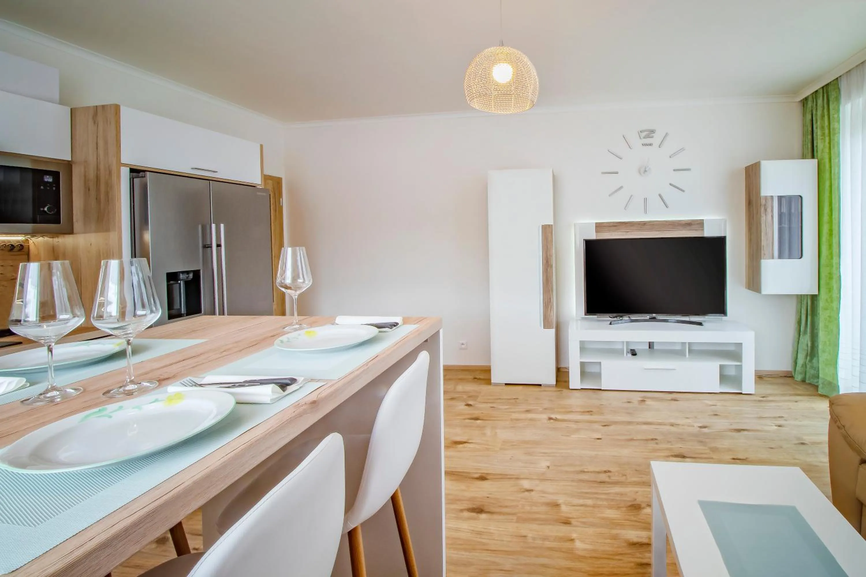 Kitchen or kitchenette in Aparthotel Klínovec Views