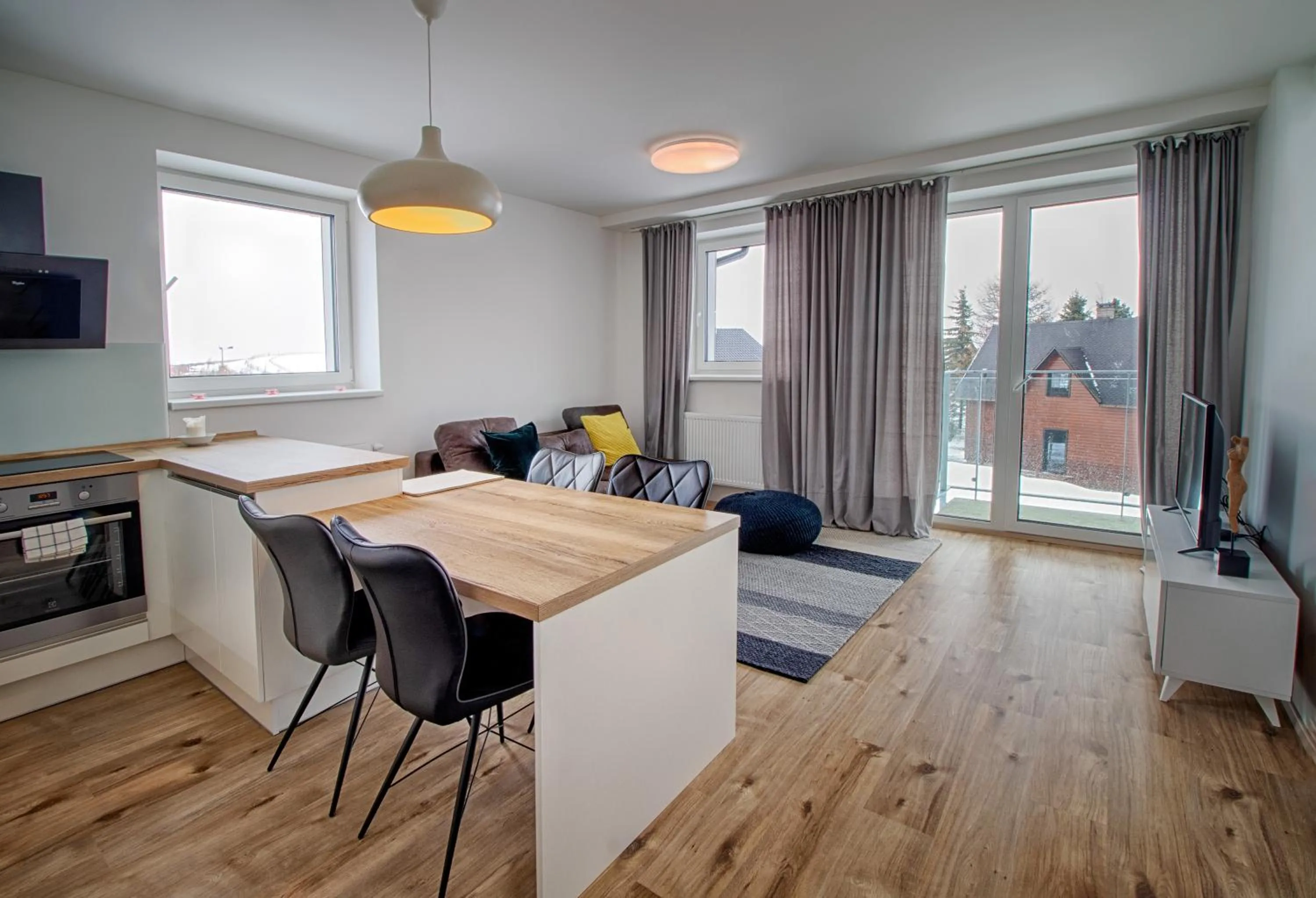 Living room in Aparthotel Klínovec Views