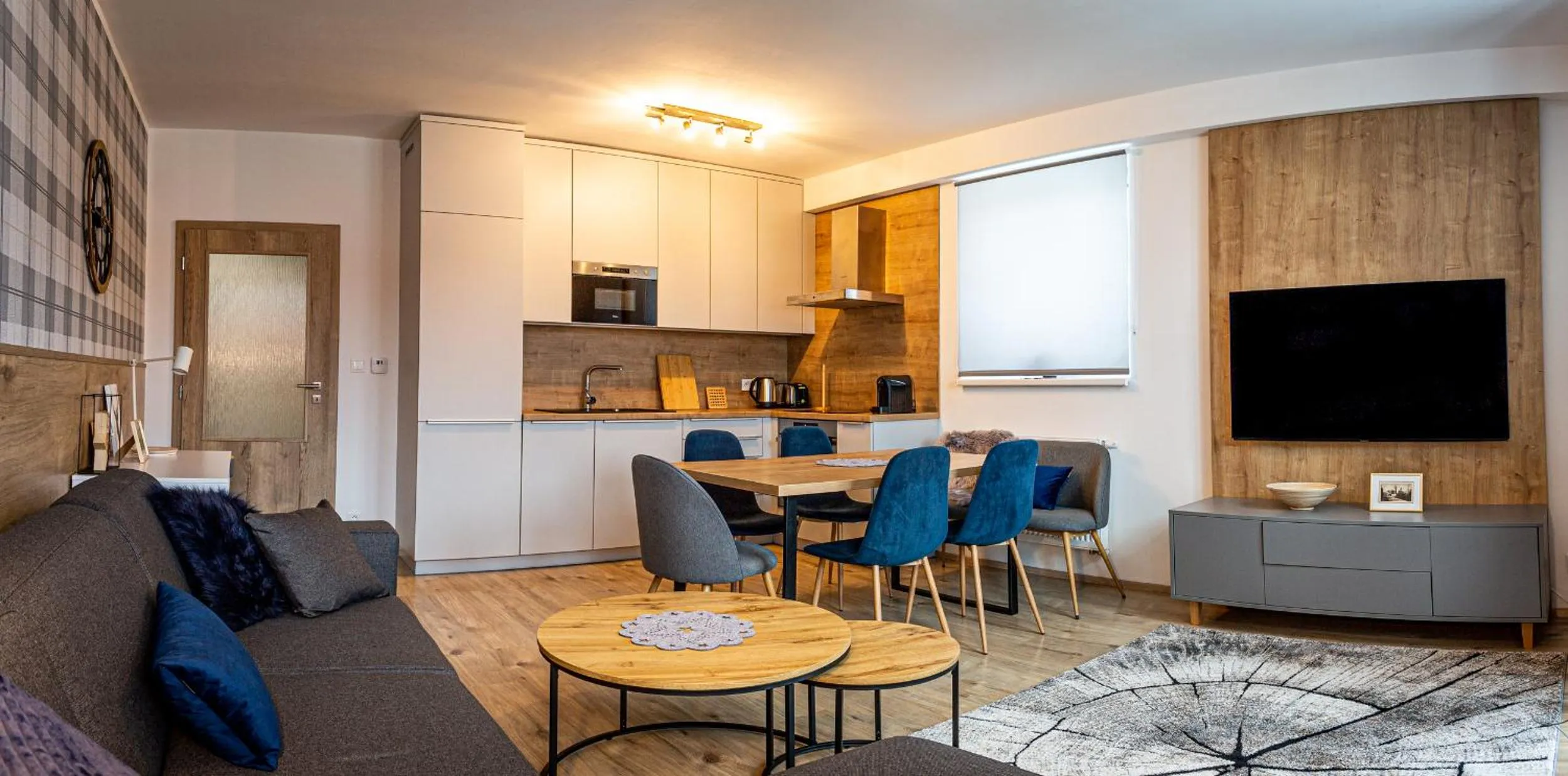 Kitchen or kitchenette in Aparthotel Klínovec Views