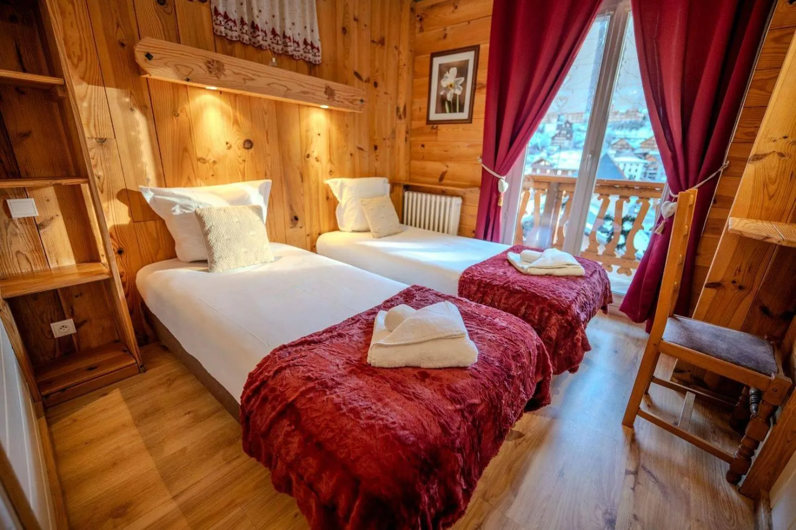 Bed in Hôtel du Centre