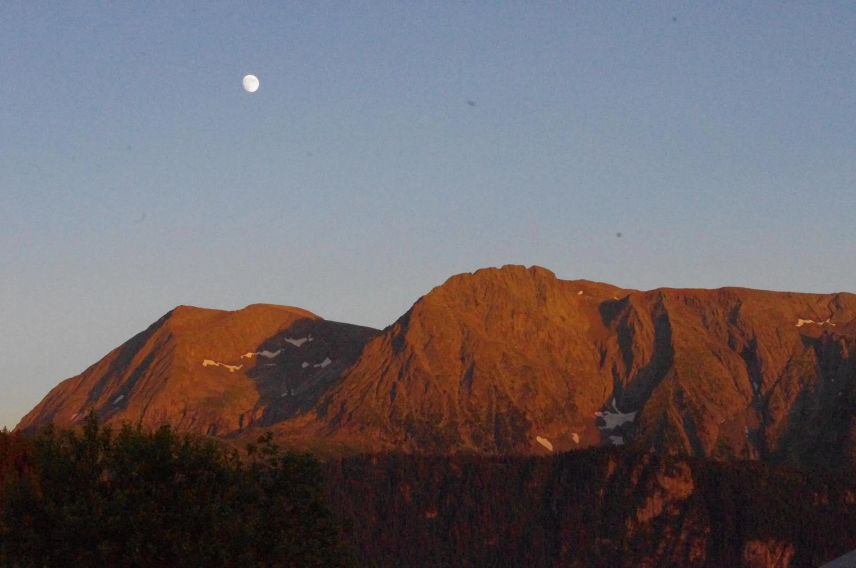 Mountain view in Auberge Restaurant du Virage