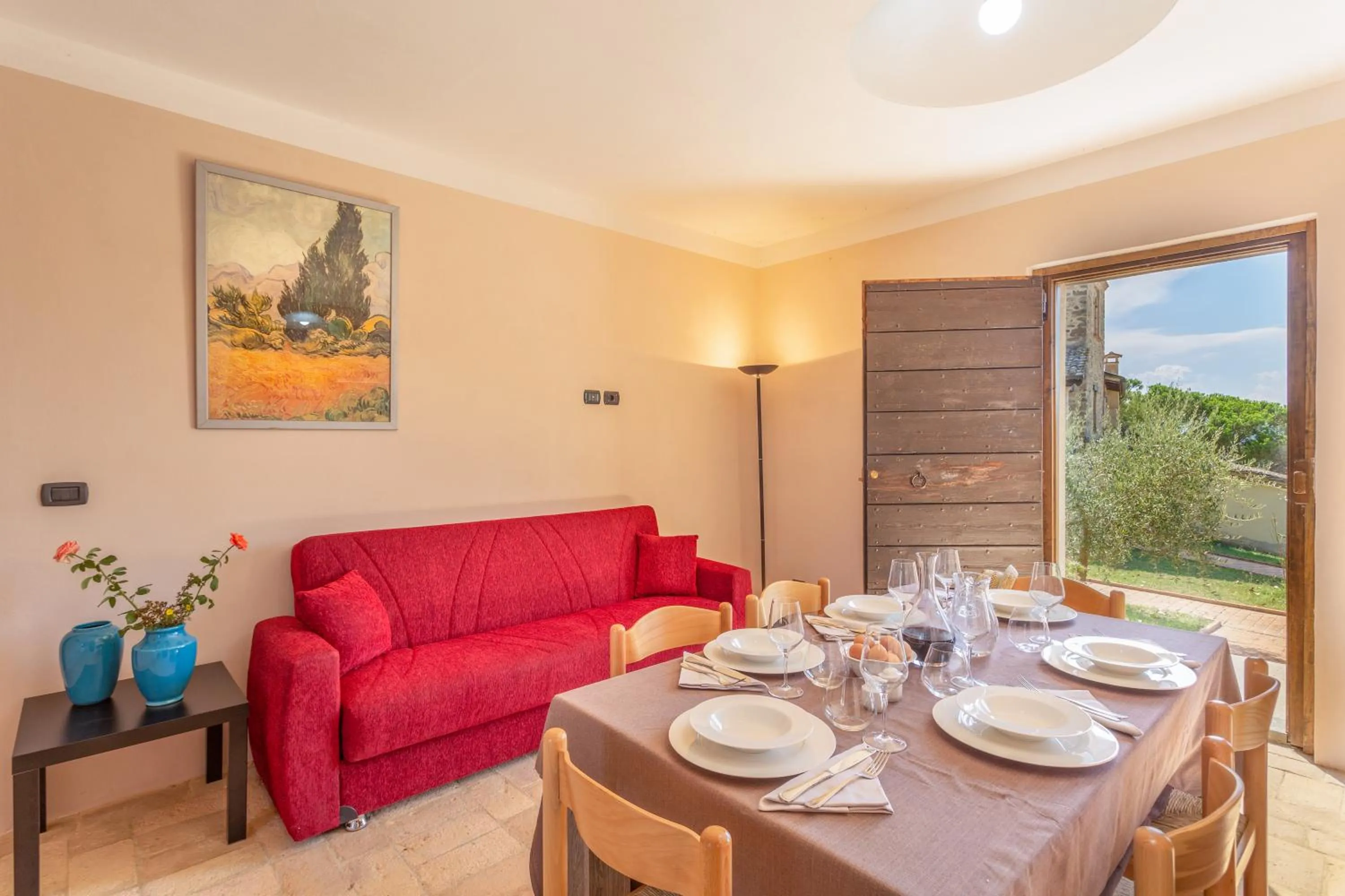 Kitchen or kitchenette in GH Borgo Pulciano Agriturismo