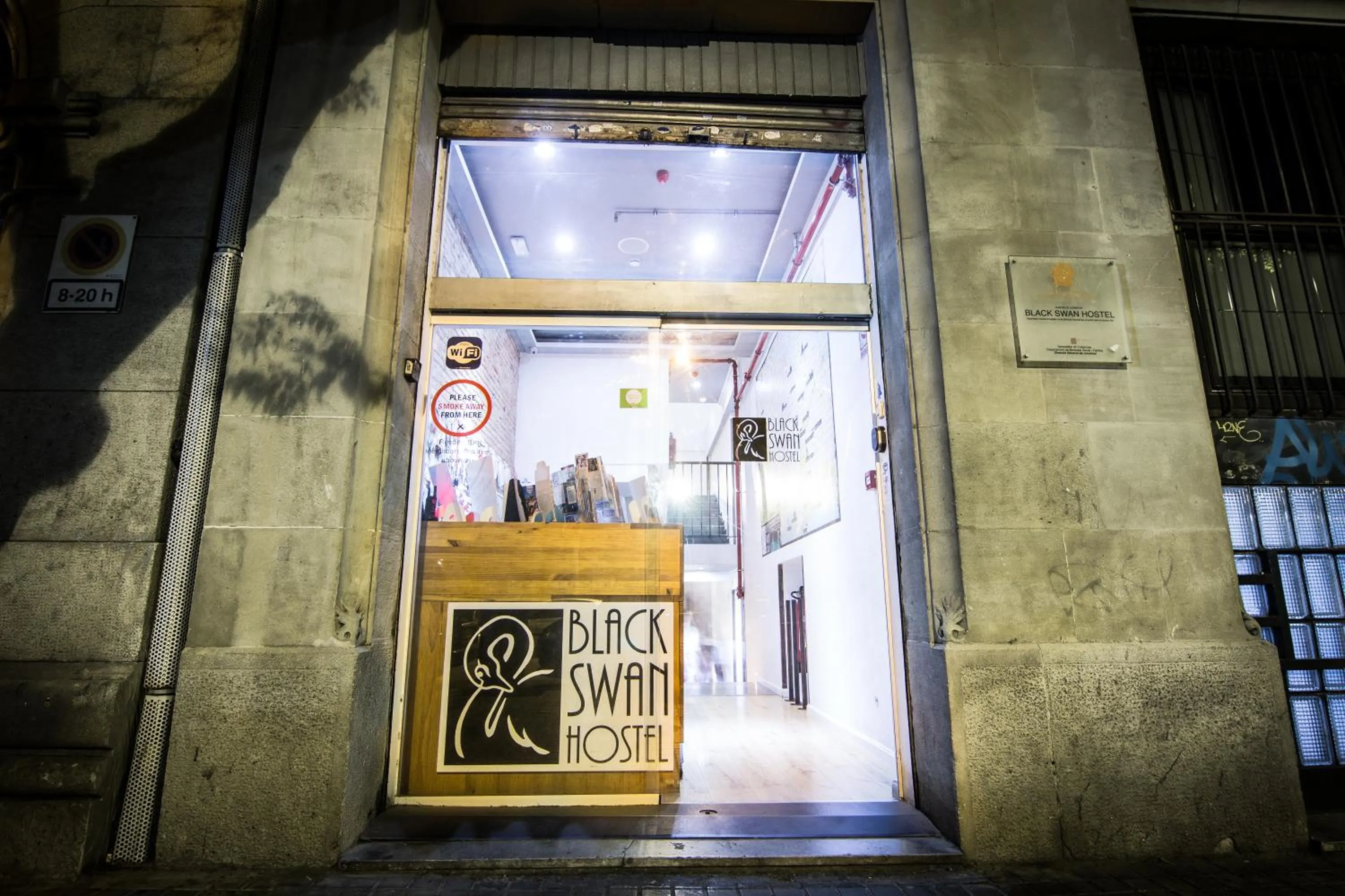 Property building in Black Swan Hostel