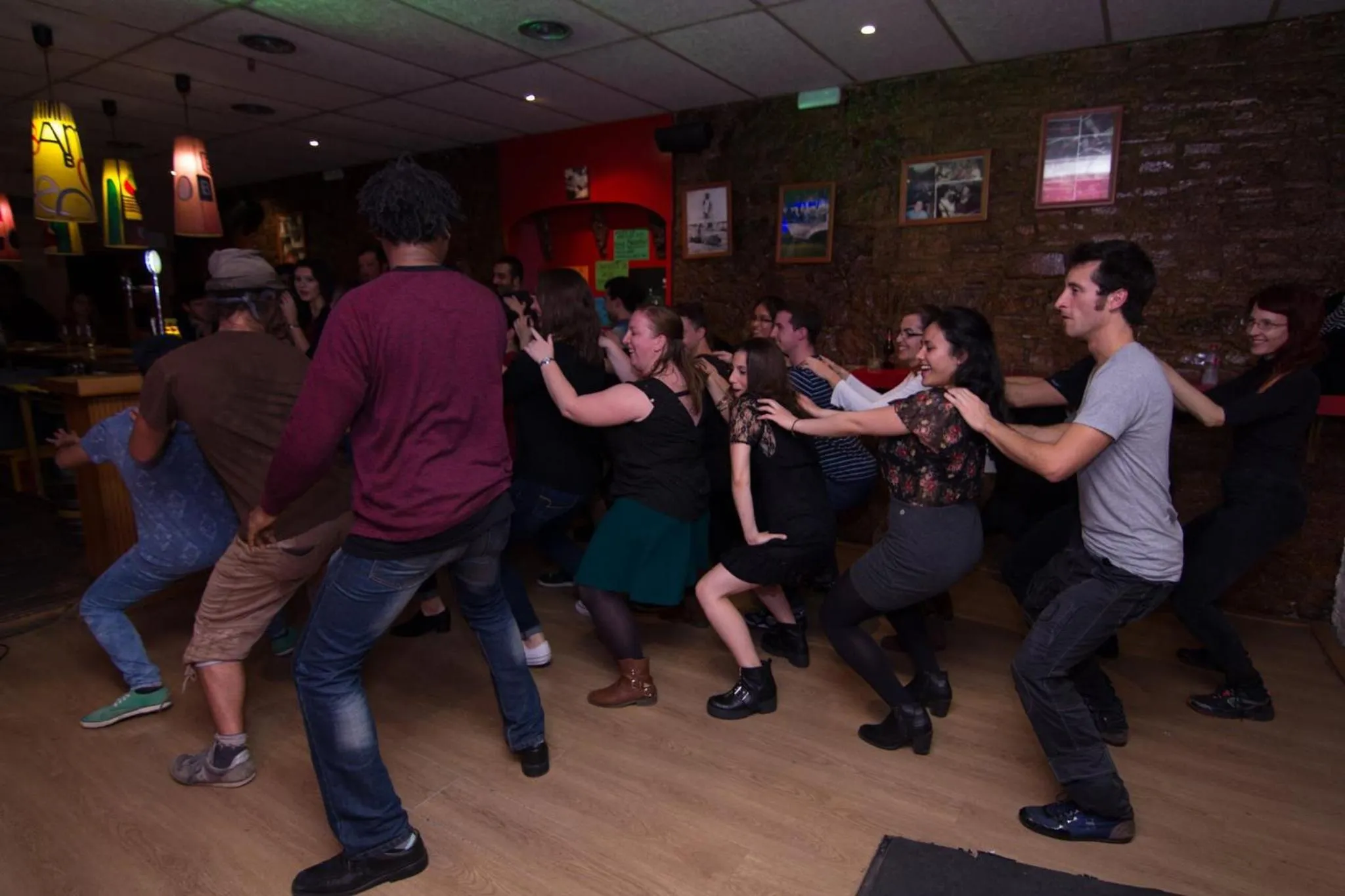 Evening entertainment in Black Swan Hostel