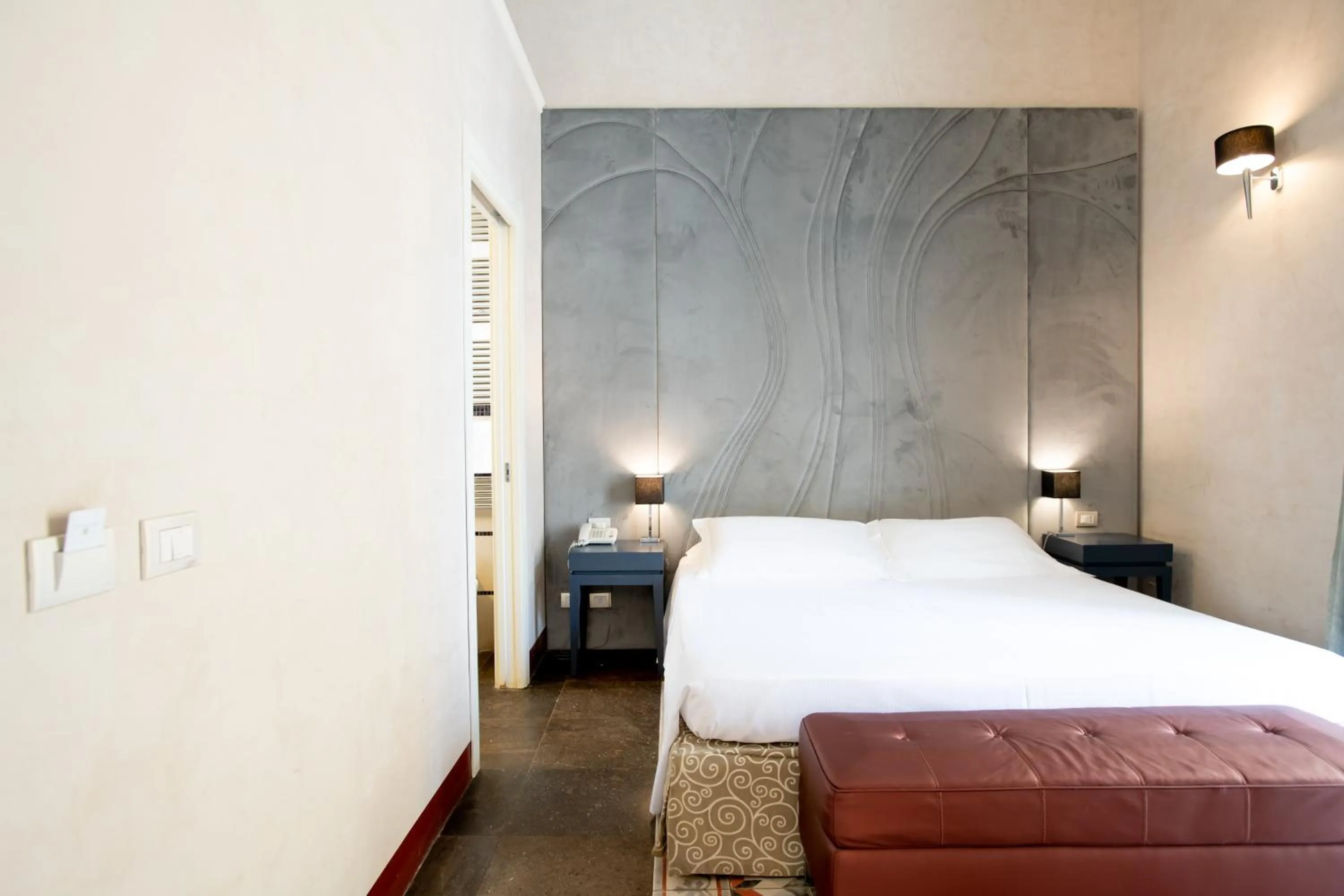 Bed in De Stefano Palace Luxury Hotel