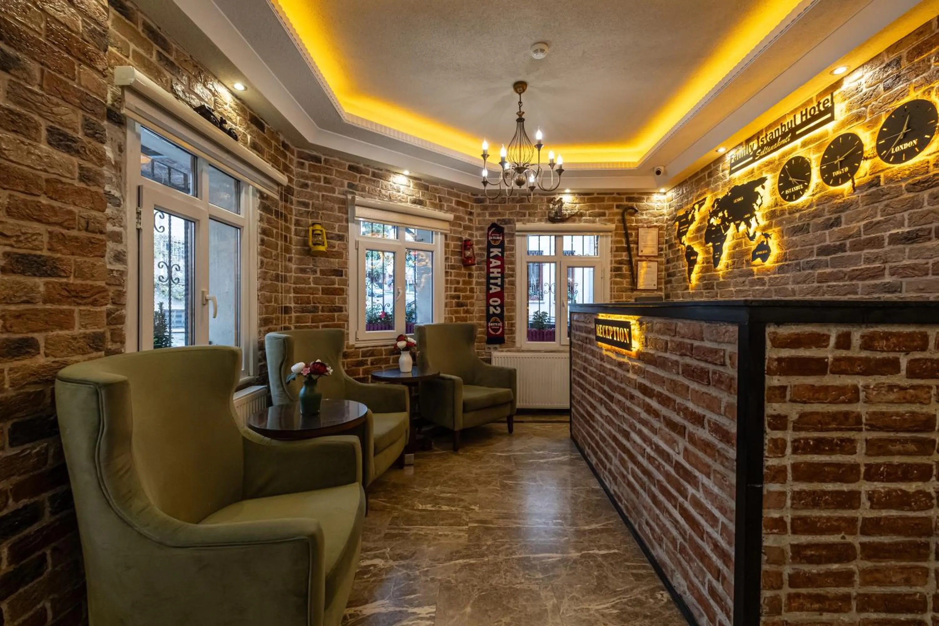 Living room in Family Istanbul Hotel