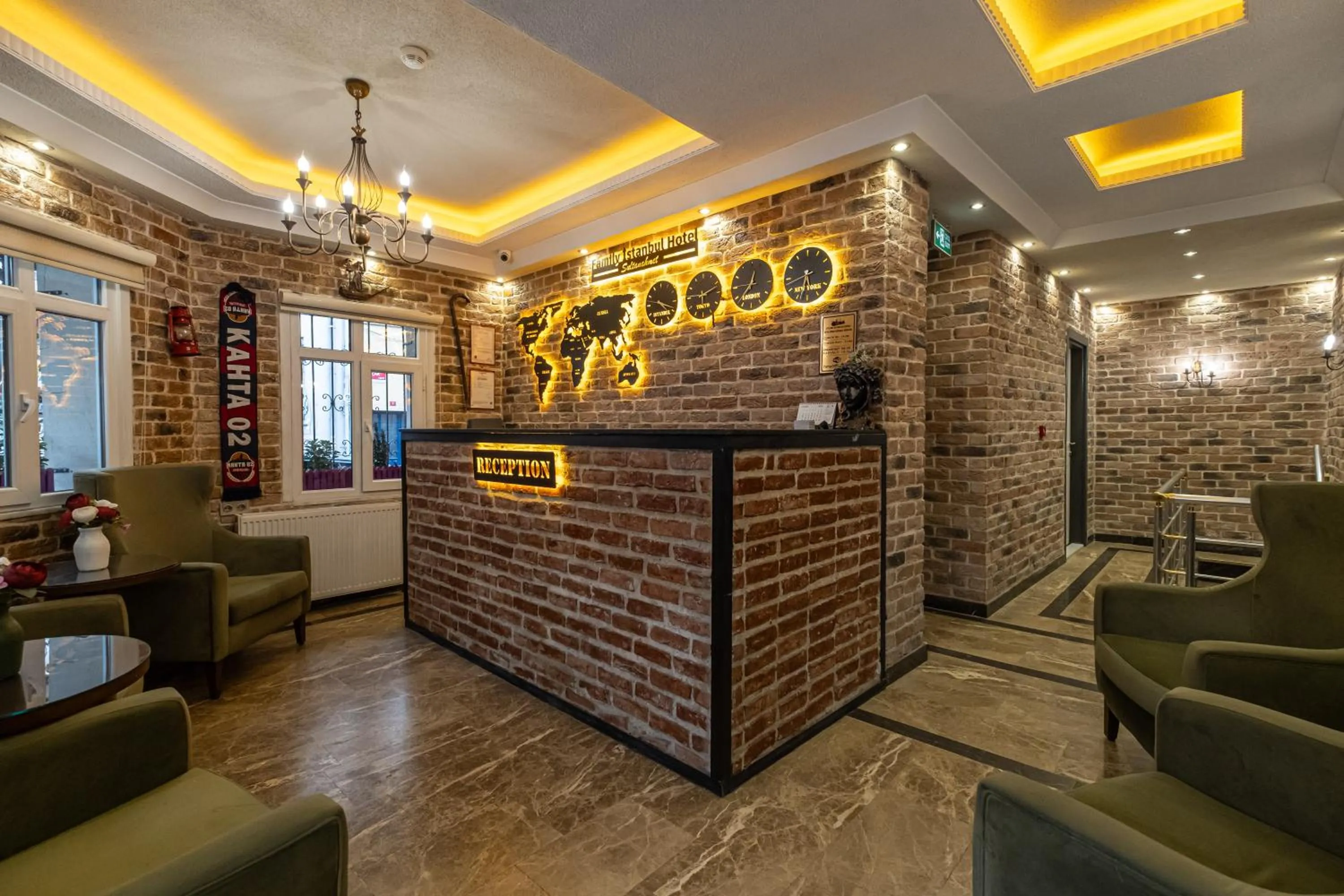 Living room in Family Istanbul Hotel