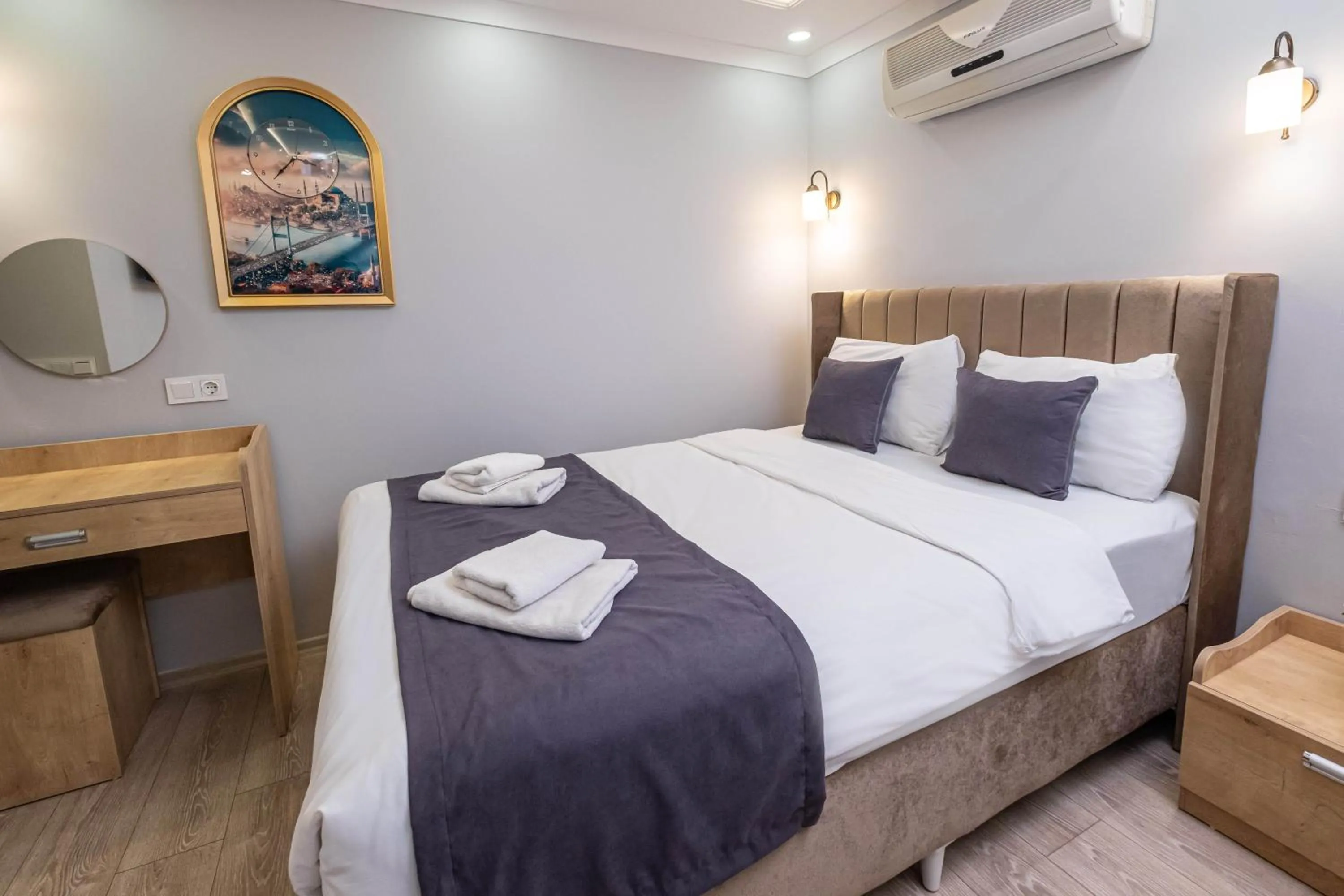 Bed in Family Istanbul Hotel