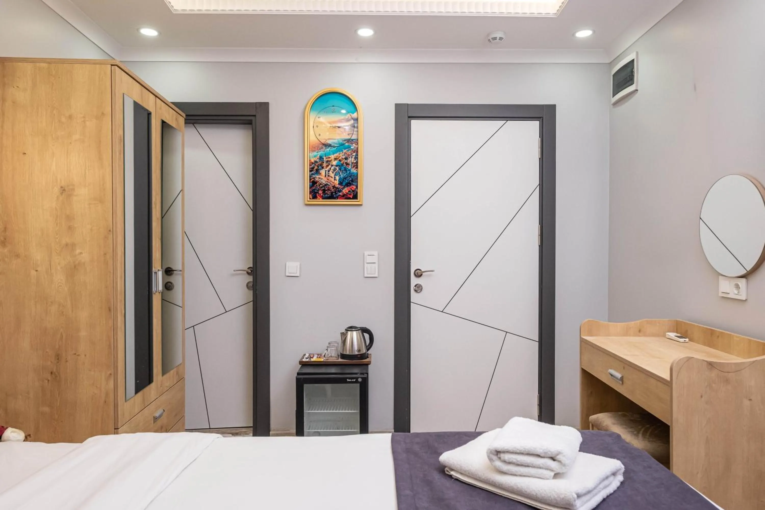 Bed in Family Istanbul Hotel