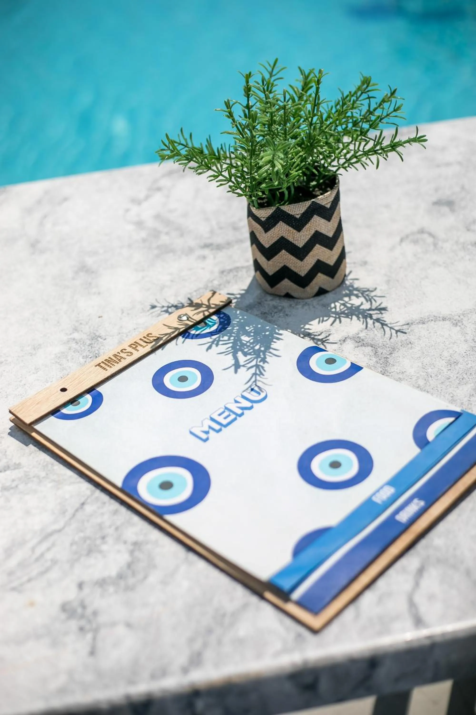 Pool view in Tinas Plus Hotel