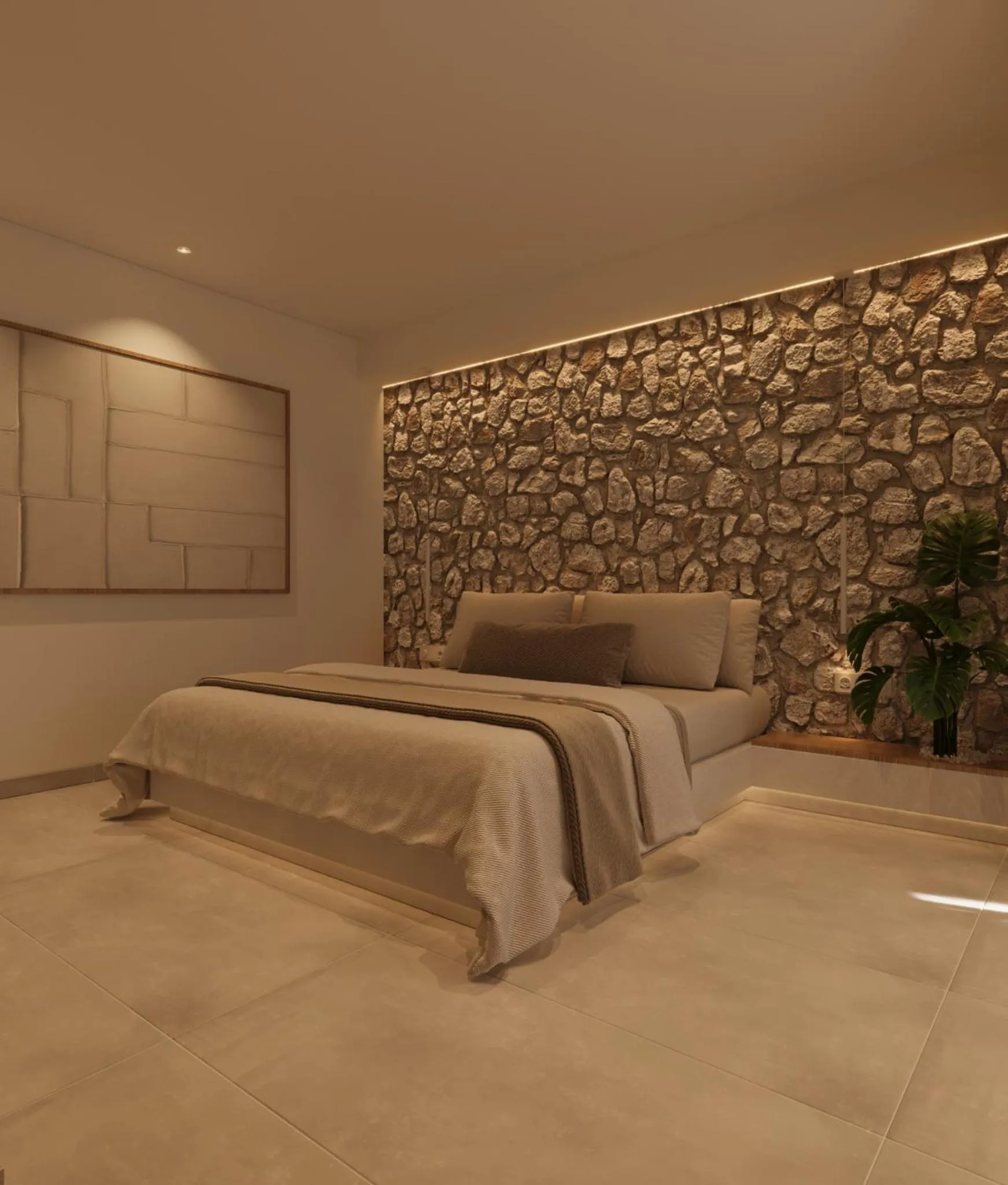 Bed in Tinas Plus Hotel