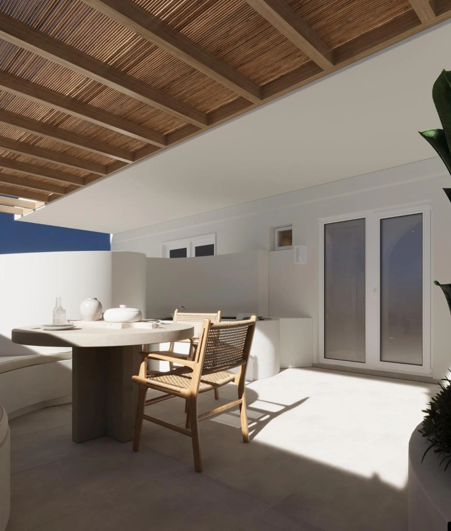 Balcony/Terrace in Tinas Plus Hotel