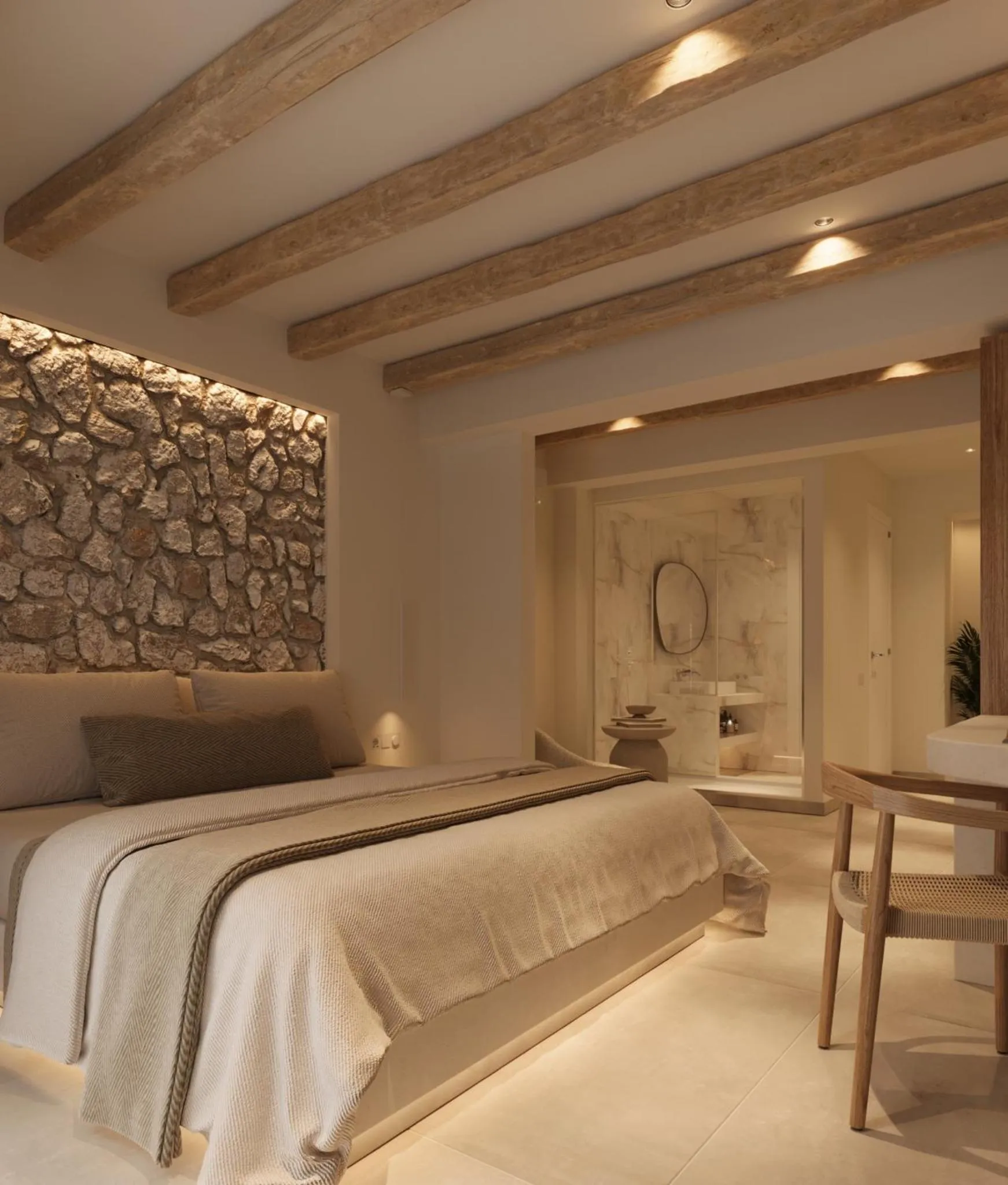 Bed in Tinas Plus Hotel