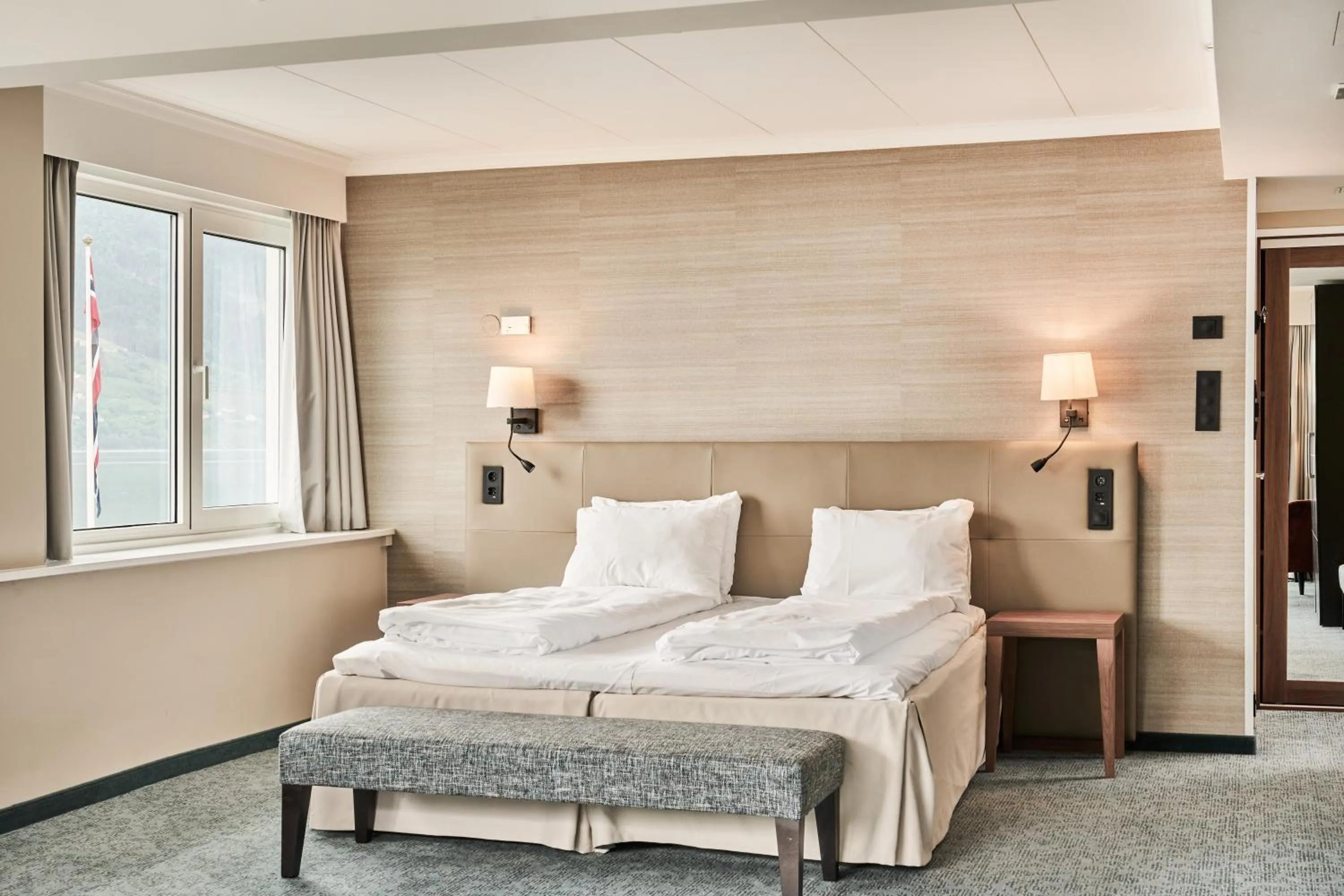 Bed in Hotel Ullensvang