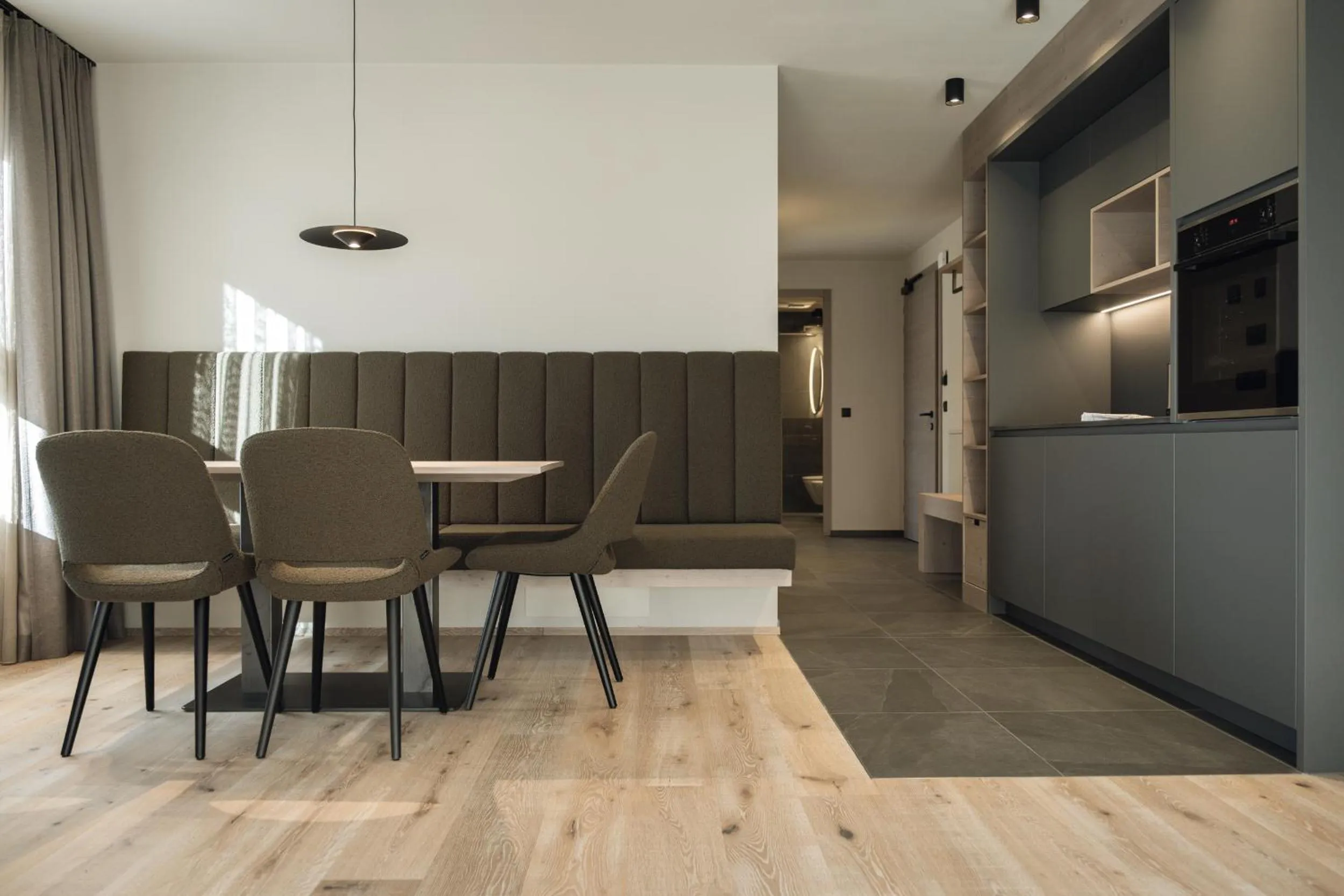 Dining area in Haunold Homes