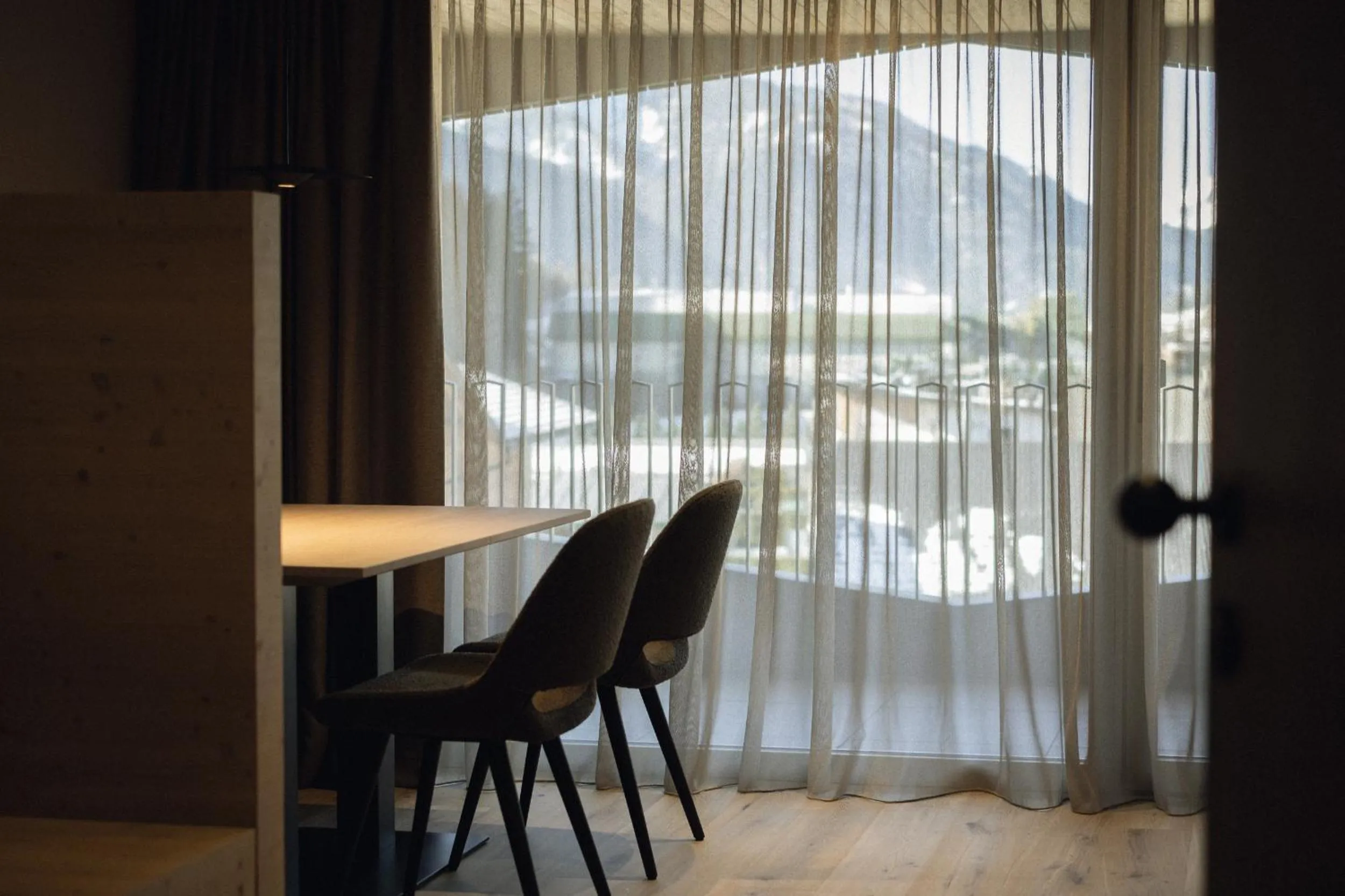 Dining area in Haunold Homes
