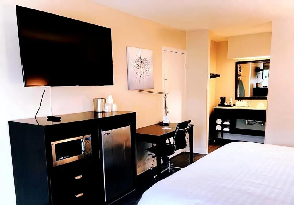 TV and multimedia, Bed in Clarion Inn & Suites Florence - Darlington