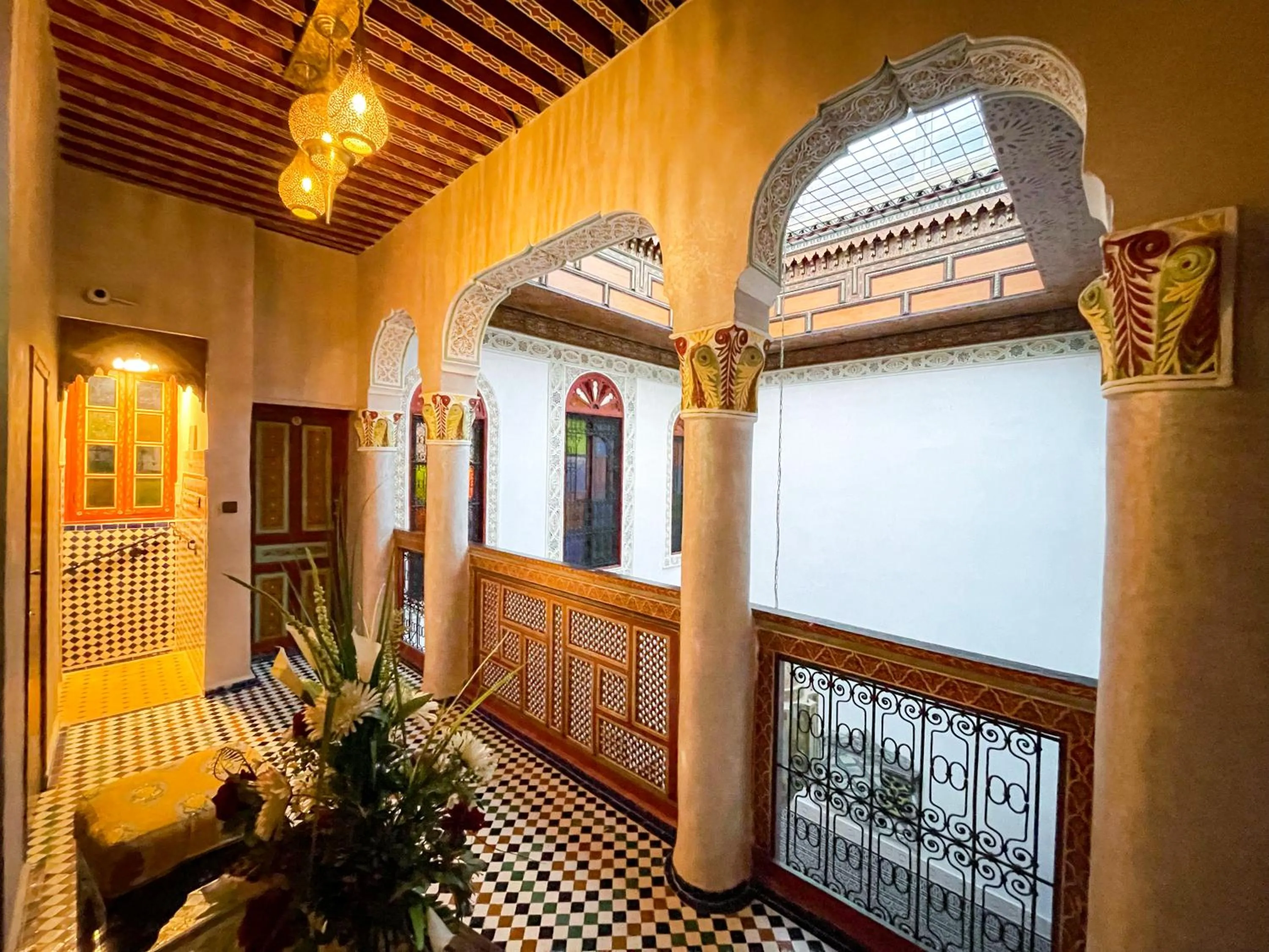 Balcony/Terrace in Riad Dar El Ouedghiri