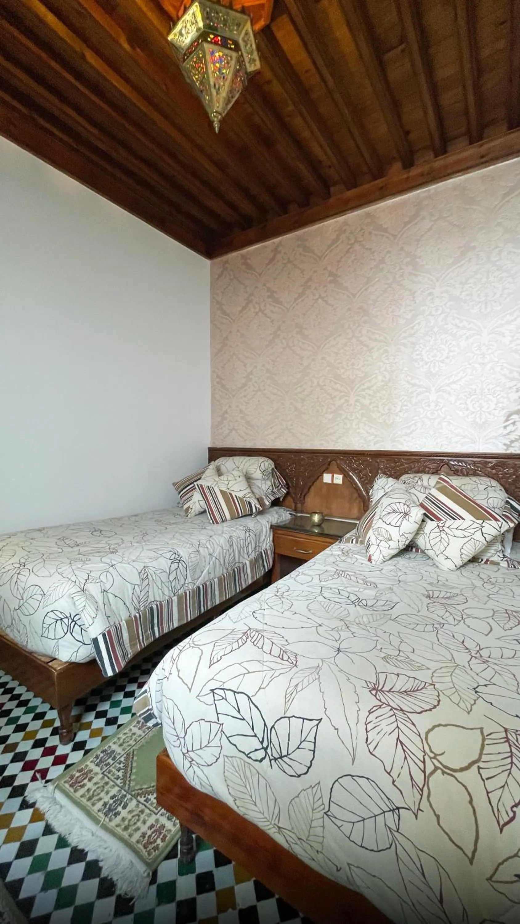 Bed in Riad Dar El Ouedghiri