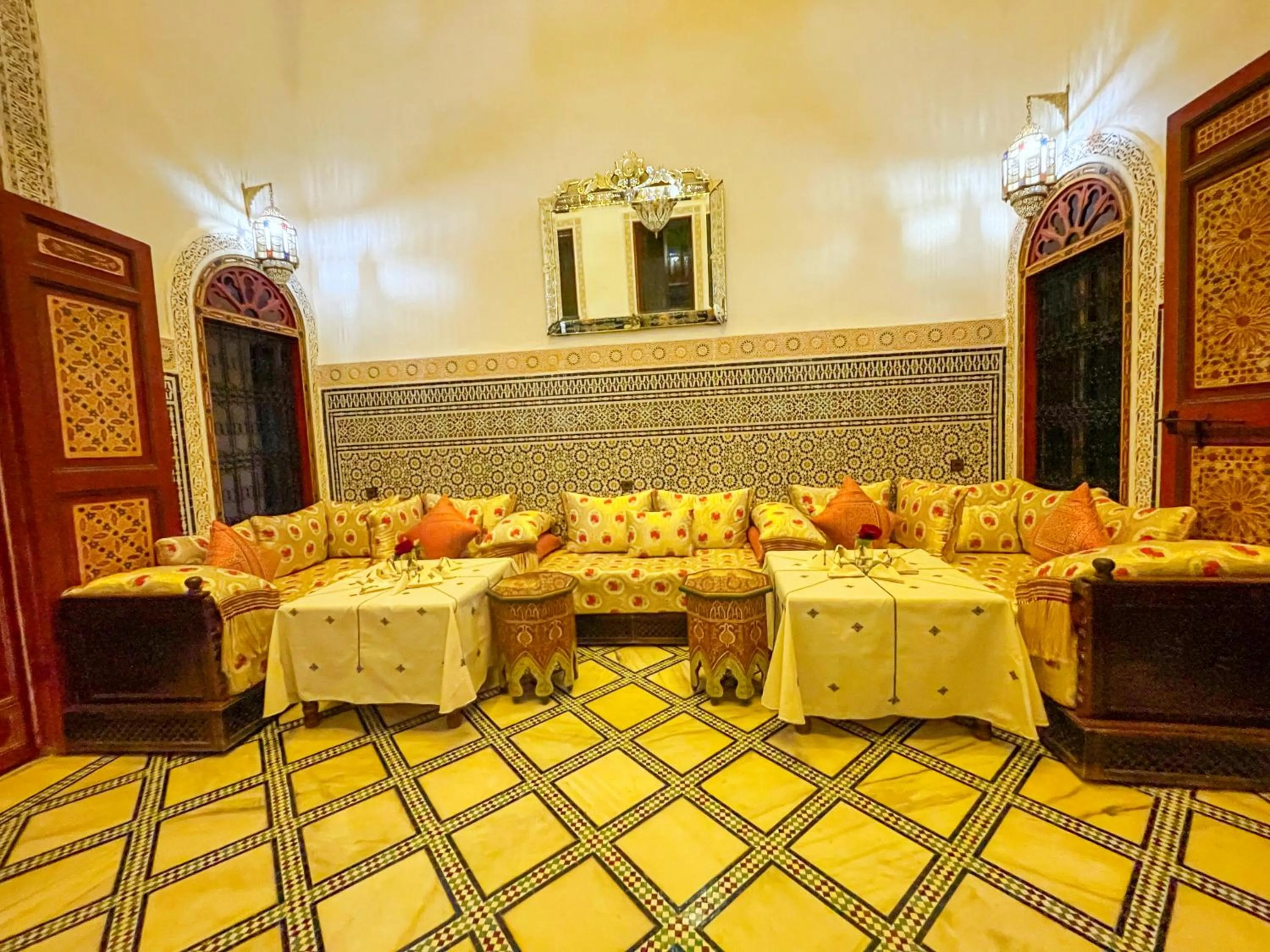Living room in Riad Dar El Ouedghiri