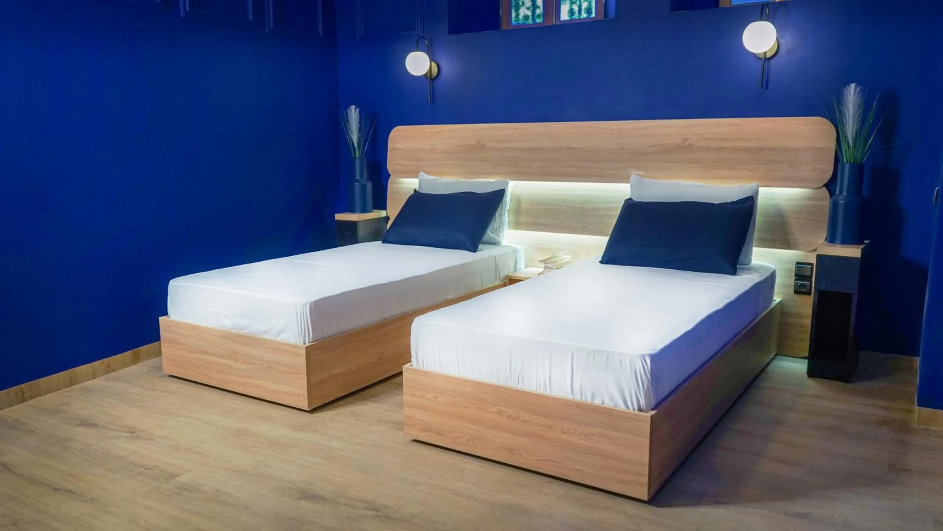 Bed in Riad Dar El Ouedghiri