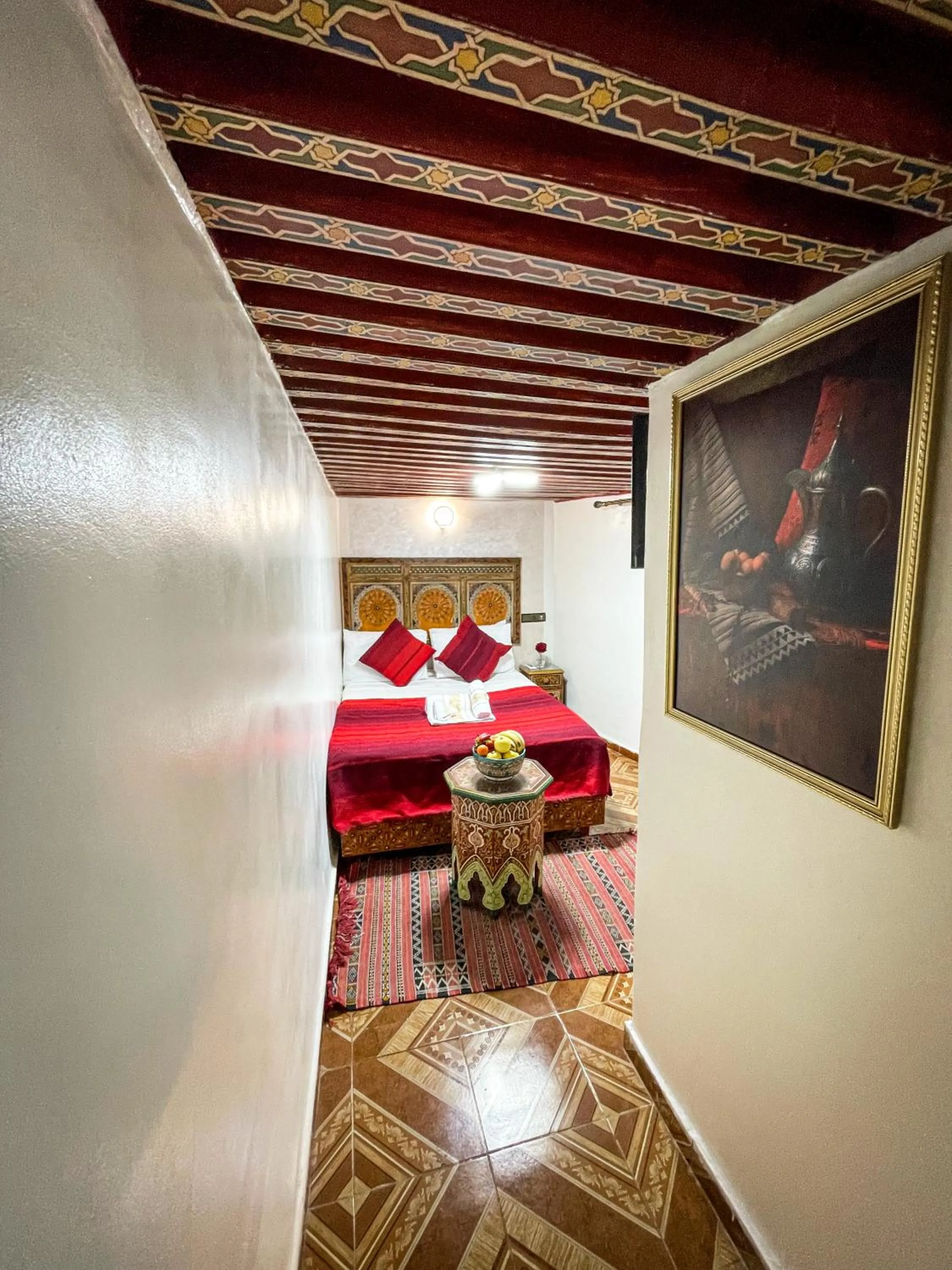 Bed in Riad Dar El Ouedghiri
