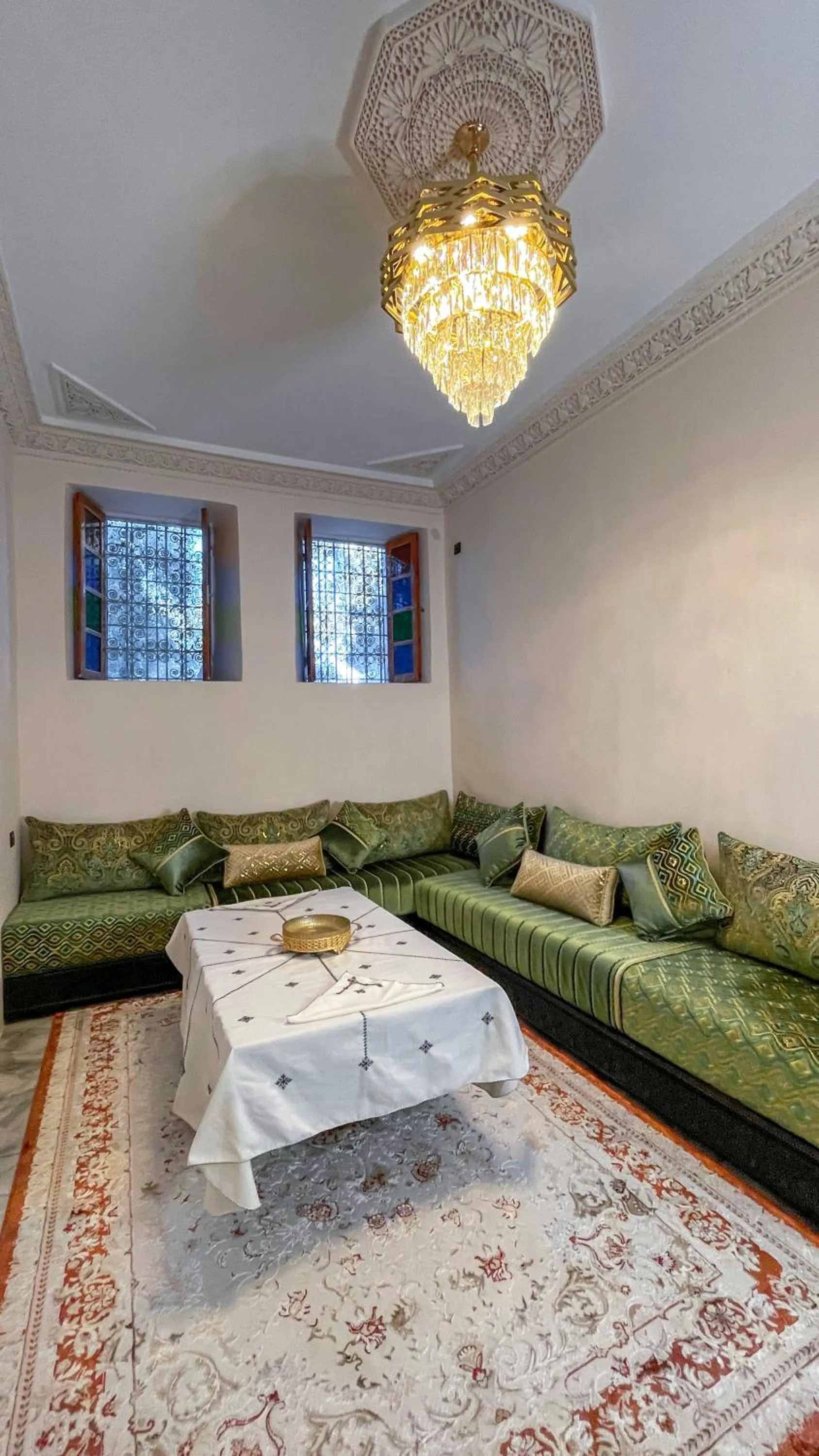 Bed in Riad Dar El Ouedghiri