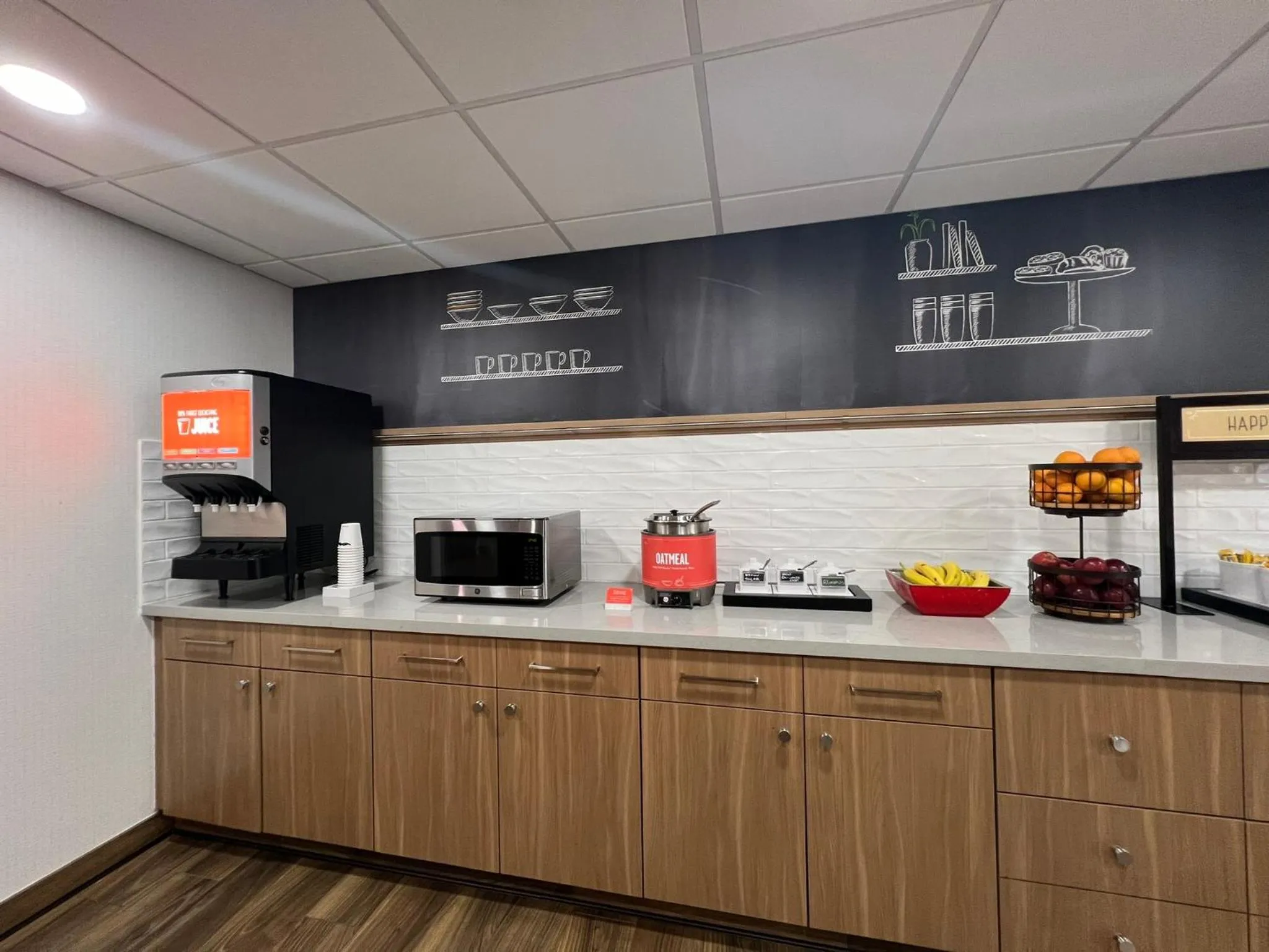 Buffet breakfast in Hampton Inn Bloomington