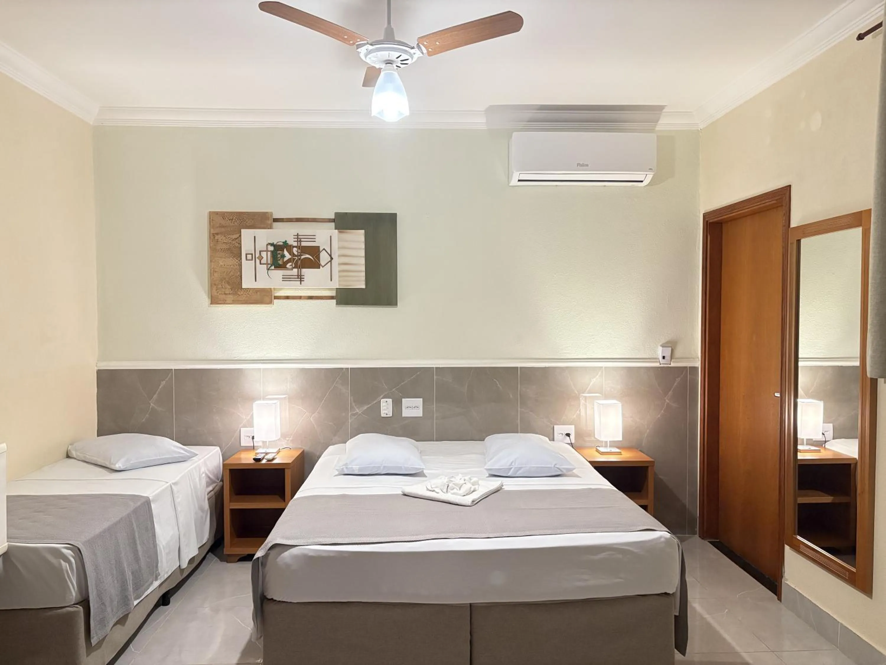 Bedroom, Bed in Hotel Casa Grande Orlândia SP