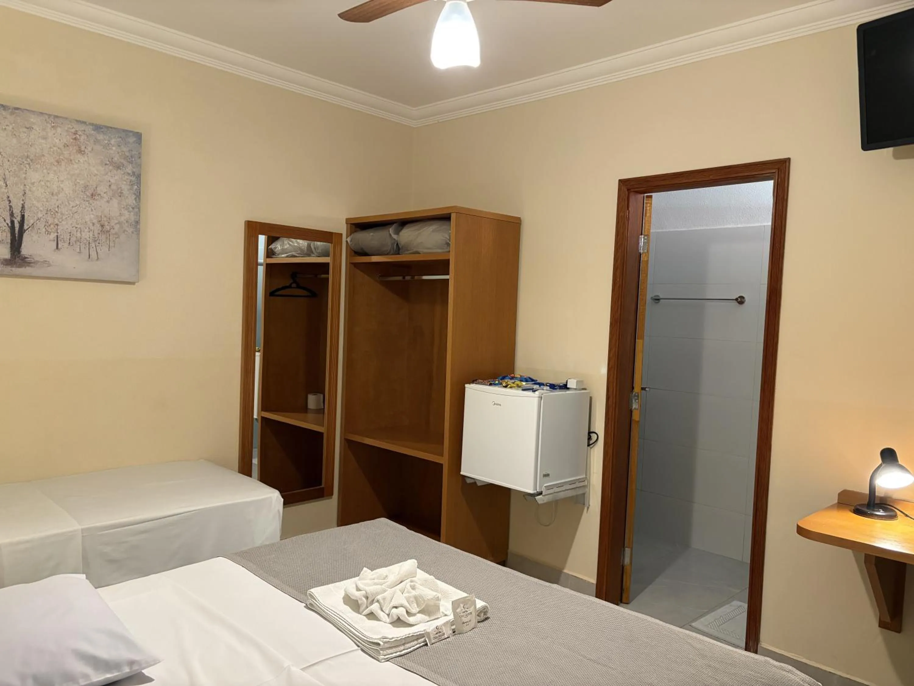 Bedroom, Bed in Hotel Casa Grande Orlândia SP