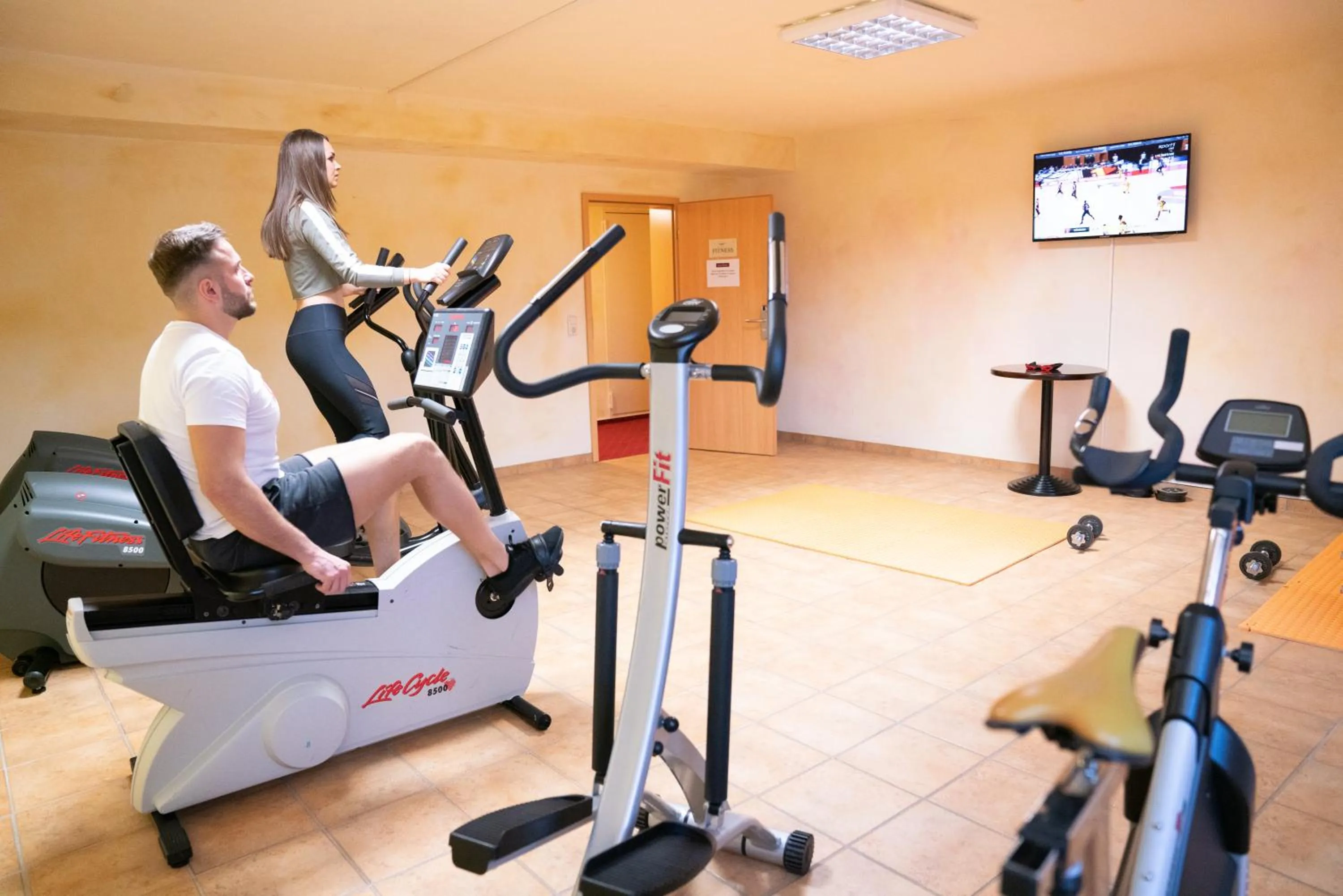 Fitness centre/facilities in Hotel Löwenstein