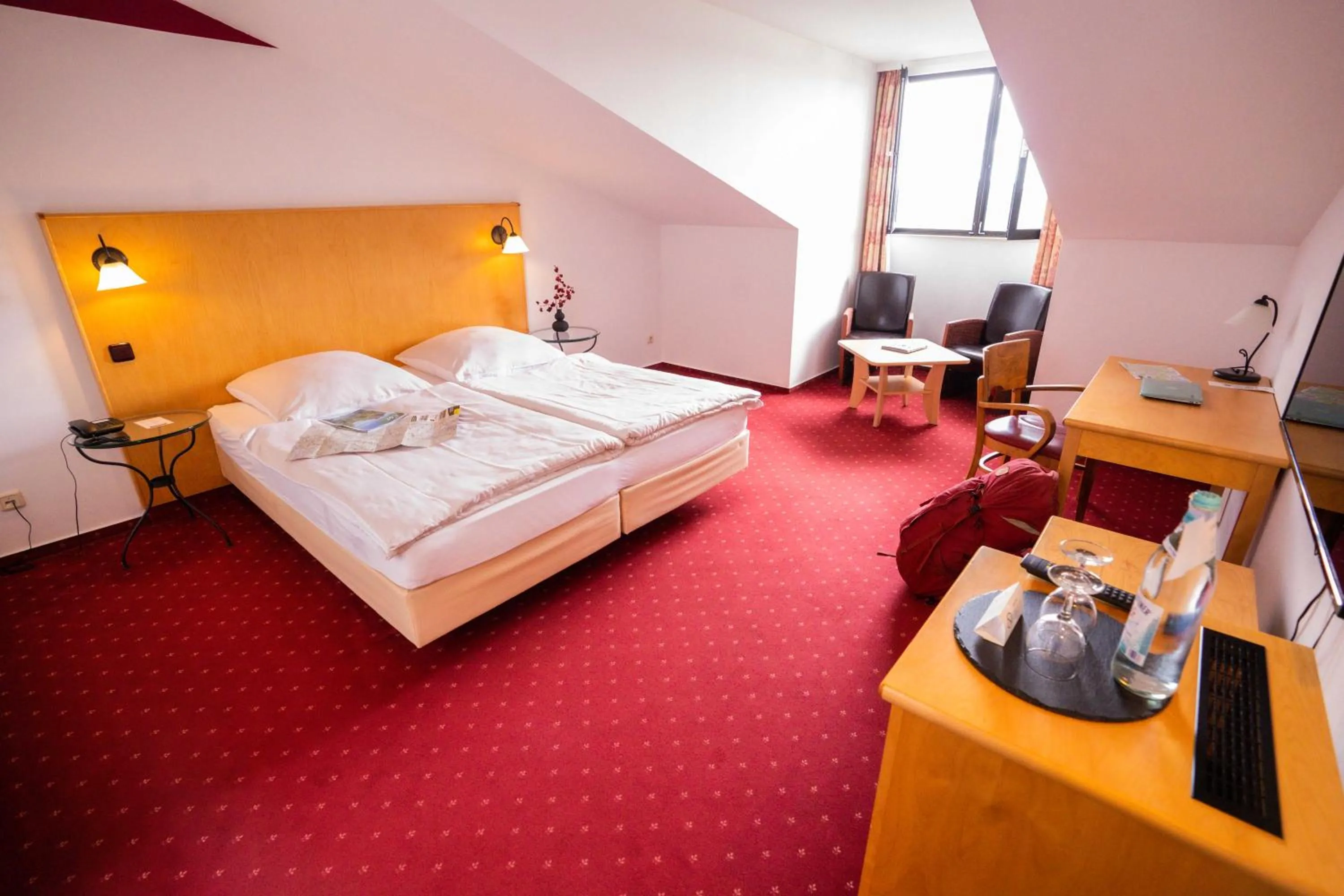 Photo of the whole room, Bed in Hotel Löwenstein