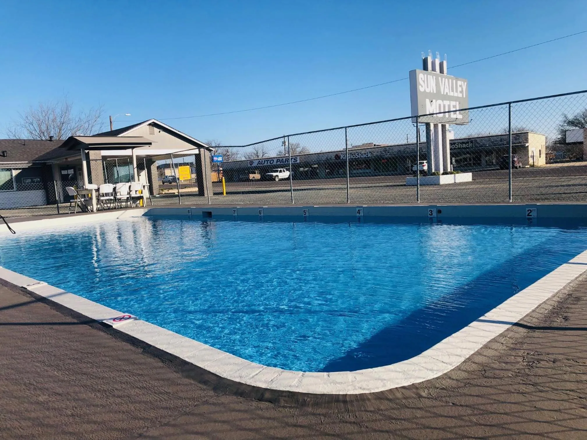 Pool view in Sun Valley Motel Junction