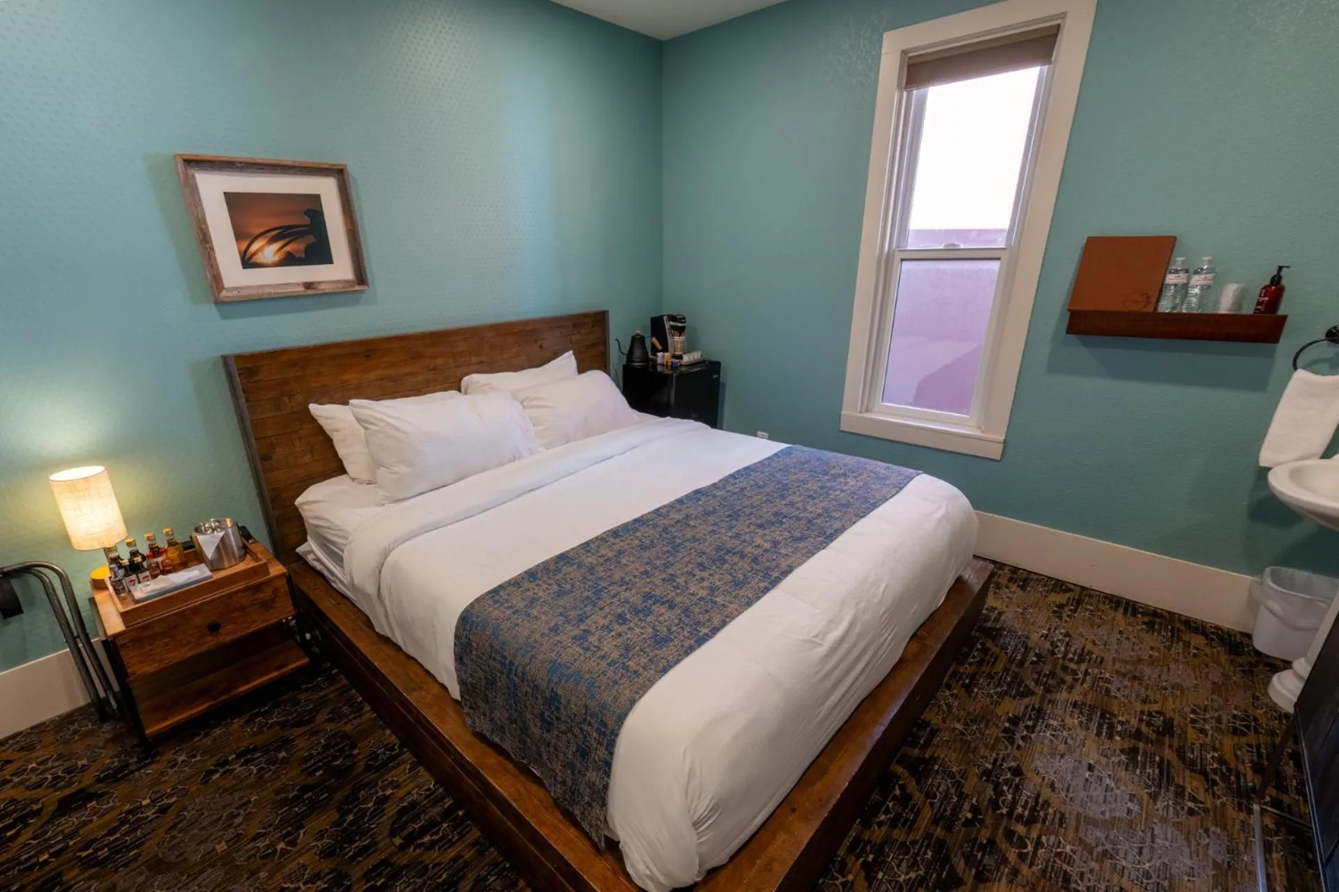 Bed in The Groveland Hotel