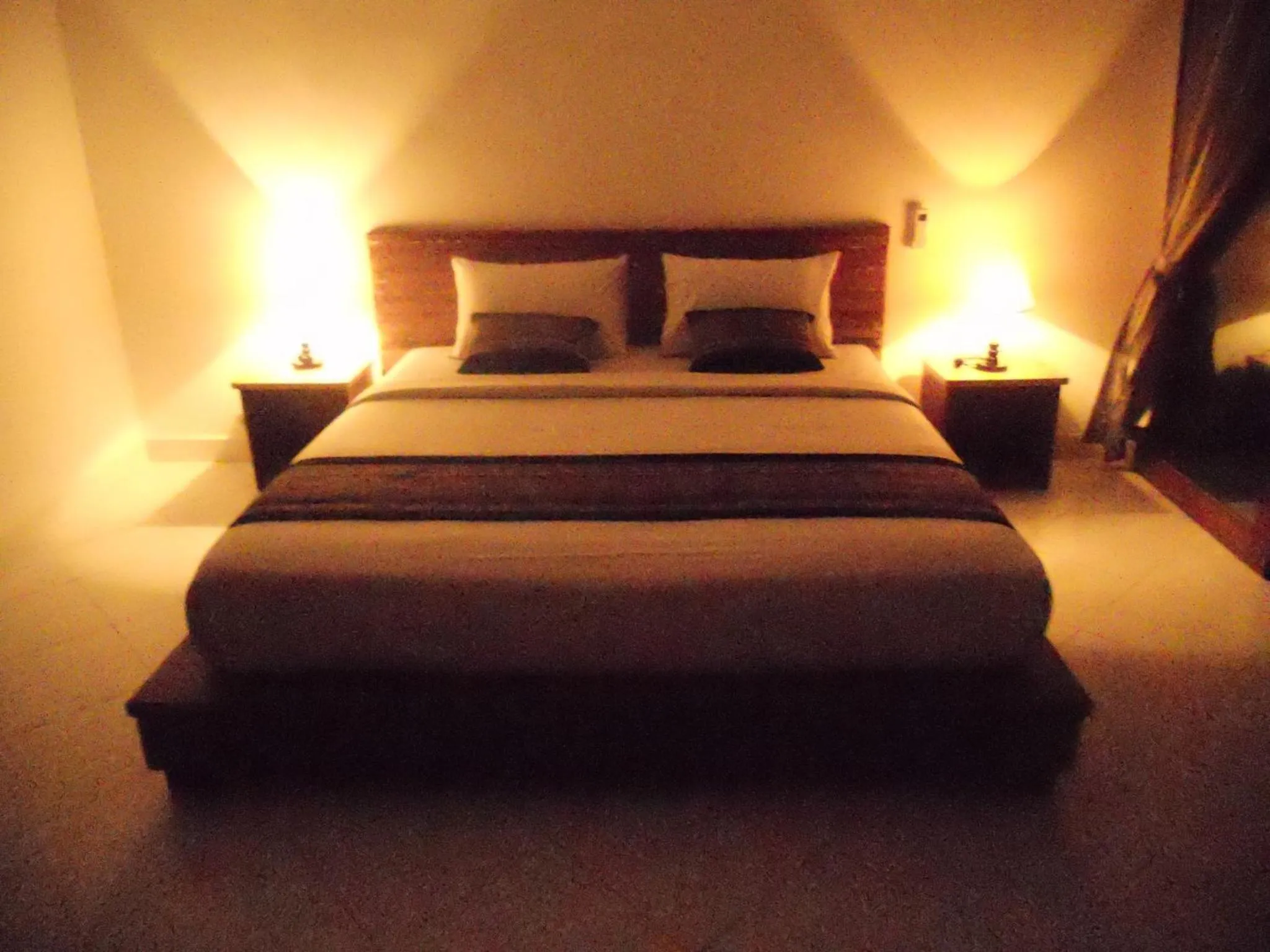 Bed in Gili Smile Bungalow