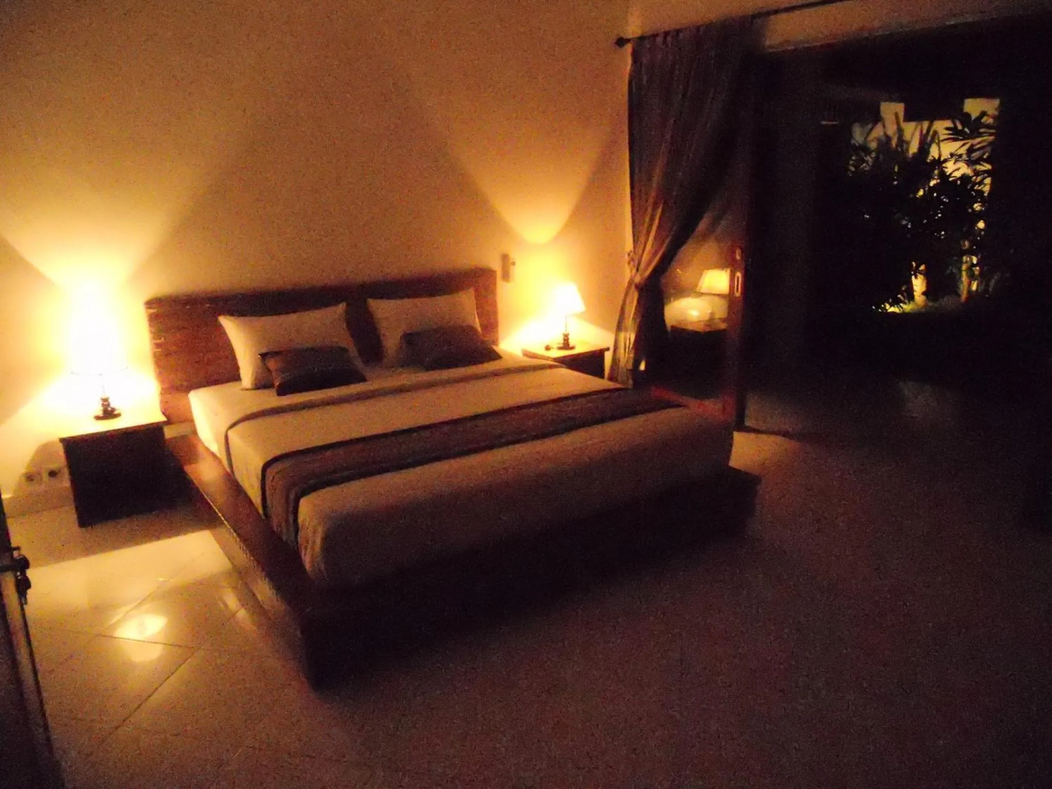 Bed in Gili Smile Bungalow