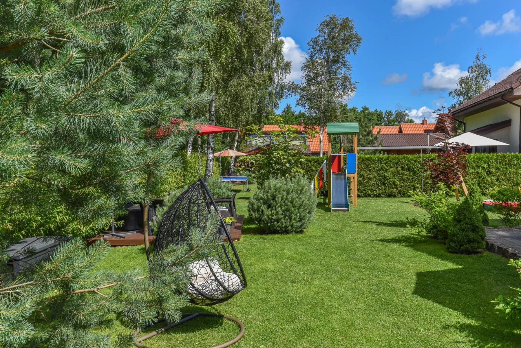 Garden view in Guest House Pasaulio Krastas