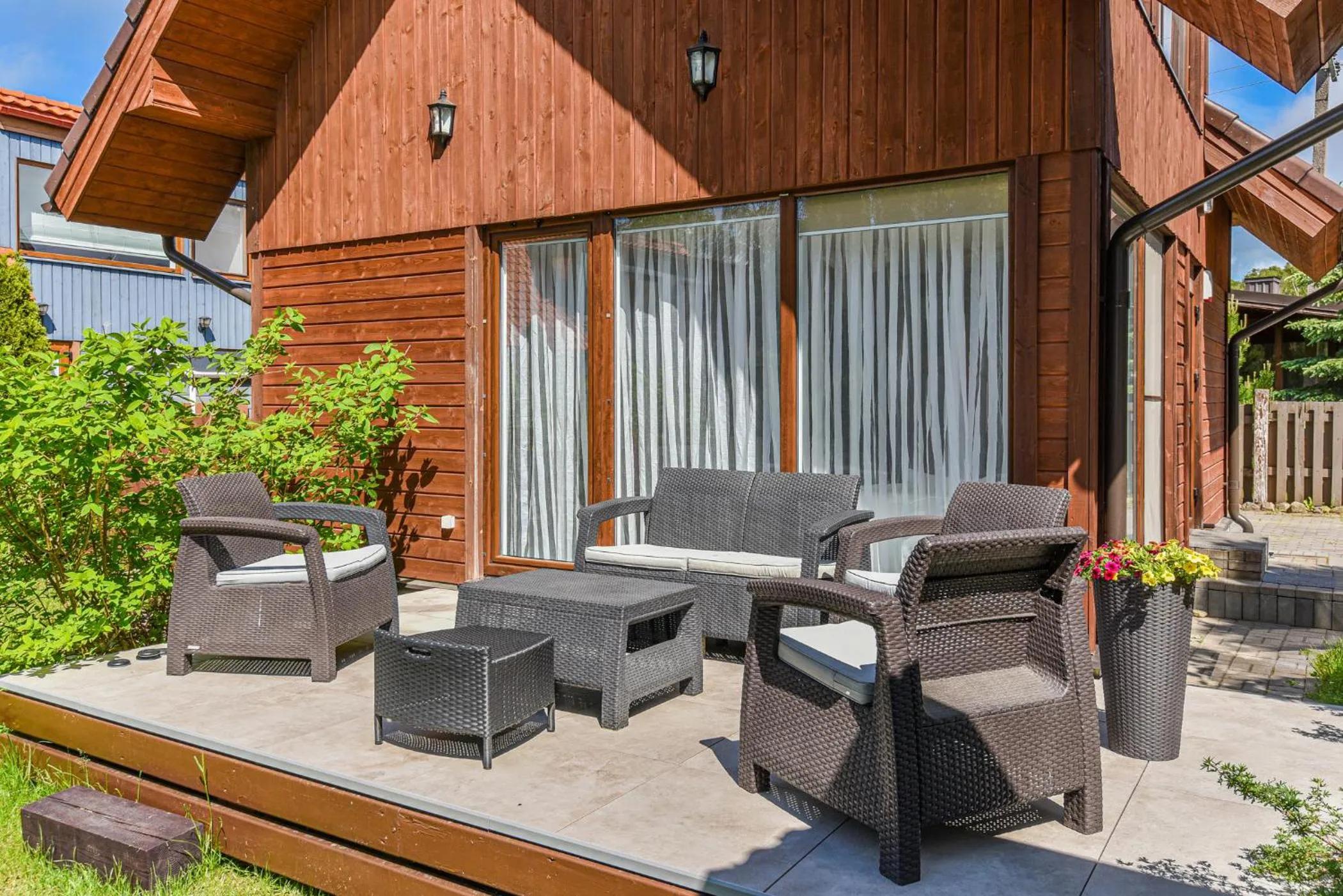 Balcony/Terrace in Guest House Pasaulio Krastas
