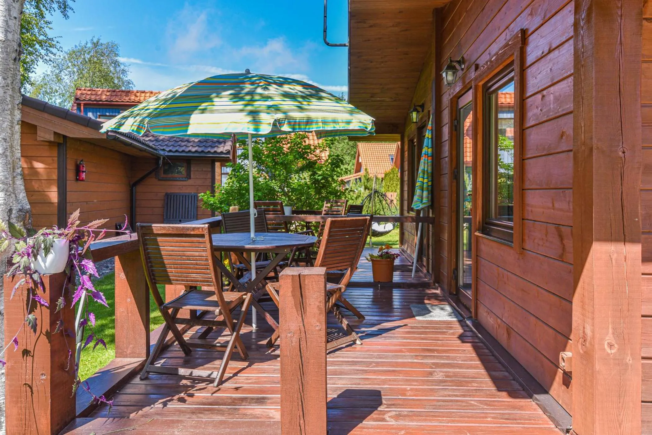 Balcony/Terrace in Guest House Pasaulio Krastas